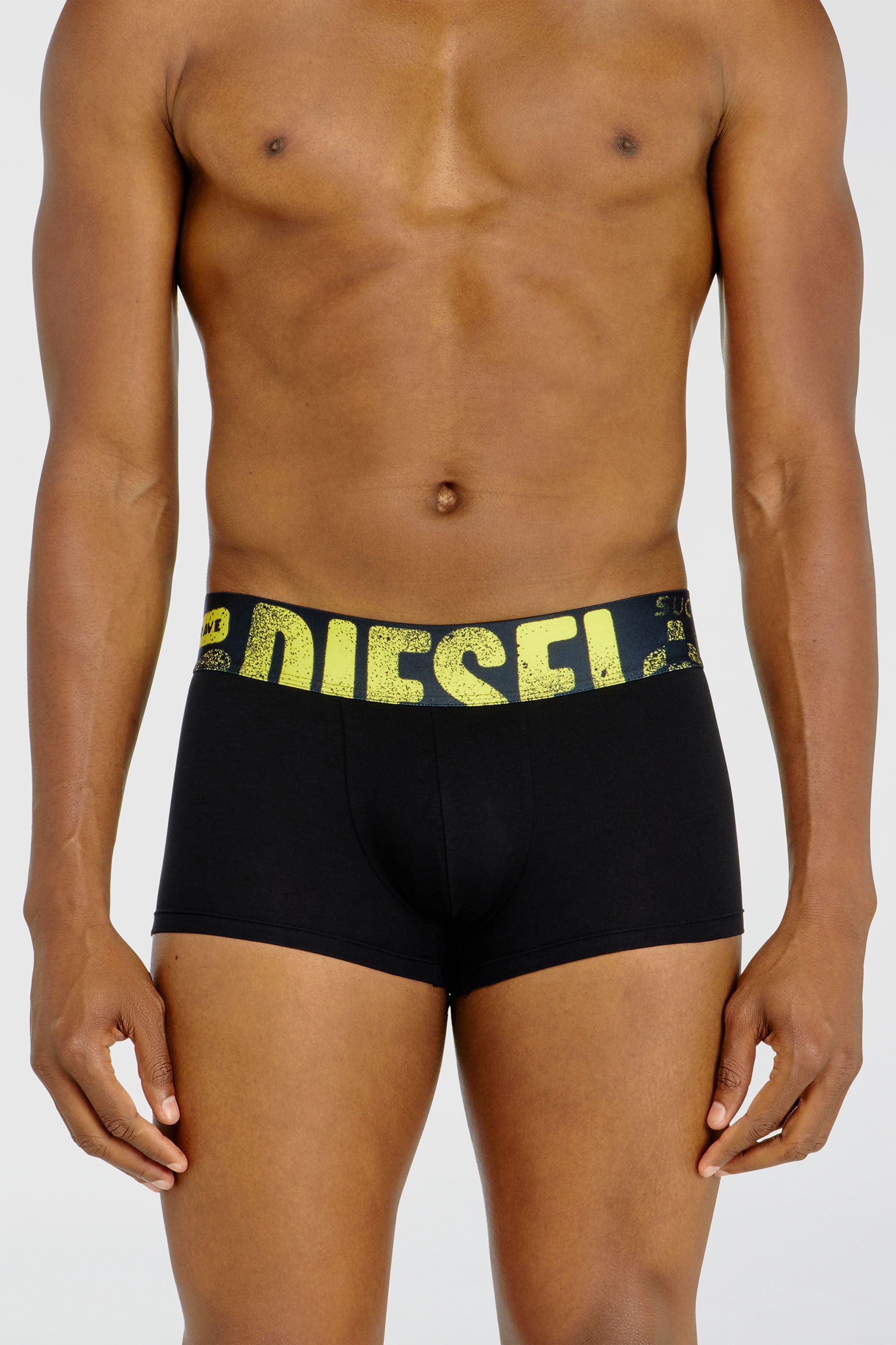Diesel - UMBX-DAMIENTHREEPACK-5.5EL, Man's Three-pack of trunks with multicoloured logo in Multicolor/Black - 3