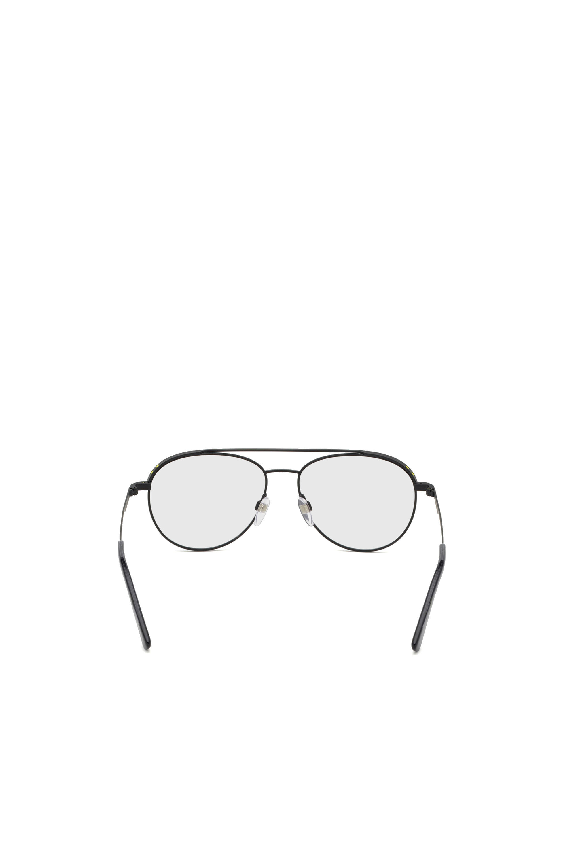 Diesel - DL5305, Unisex Korrekturbrille mit Pilotform in Gelb - 3