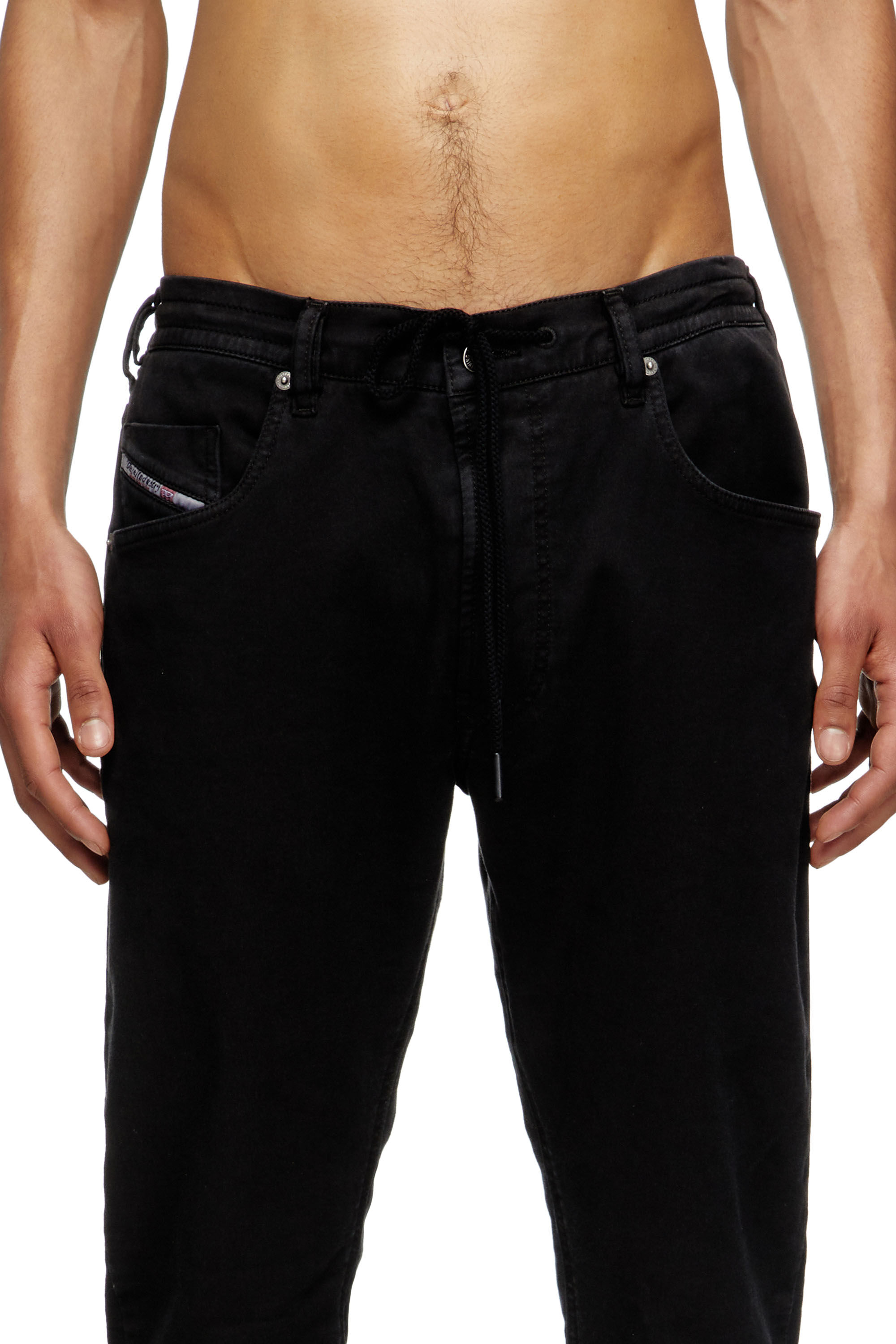 Diesel - Herren Regular 2030 D-Krooley Joggjeans® 068NH, Schwarz/Dunkelgrau - 5