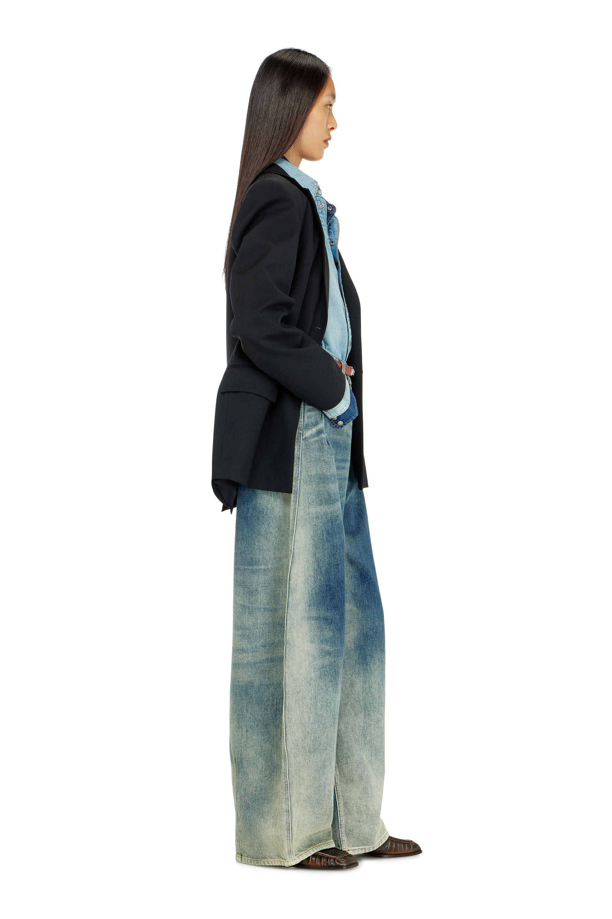 Diesel - Damen Relaxed Jeans 1987 D-Khelz 007EF, Mittelblau - 2