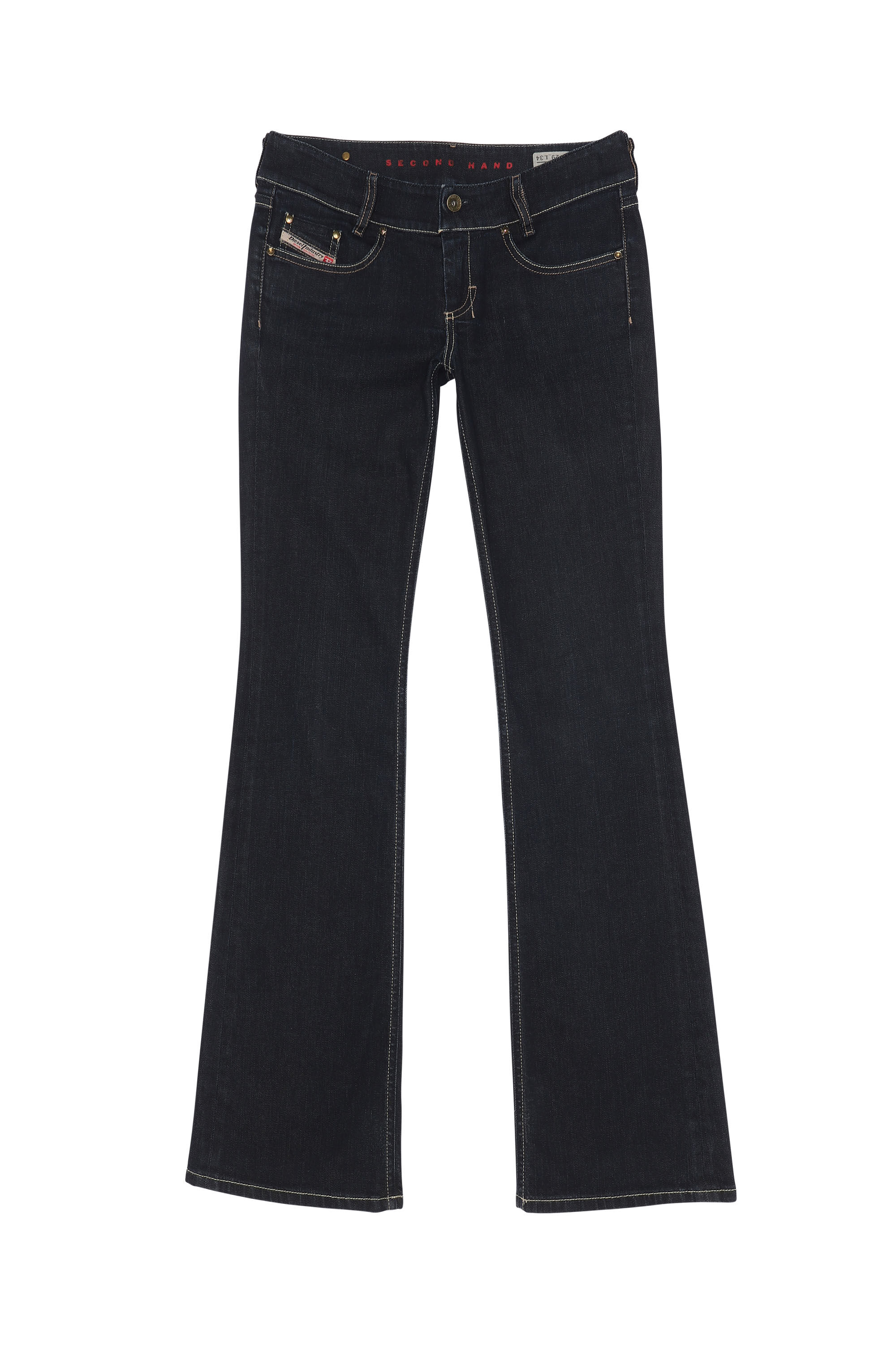 DIESEL LOUVE ブラックデニム パンツ 28 1996 D-Sire Women: Low waist, 90's cargo Jeans, Black | Diesel