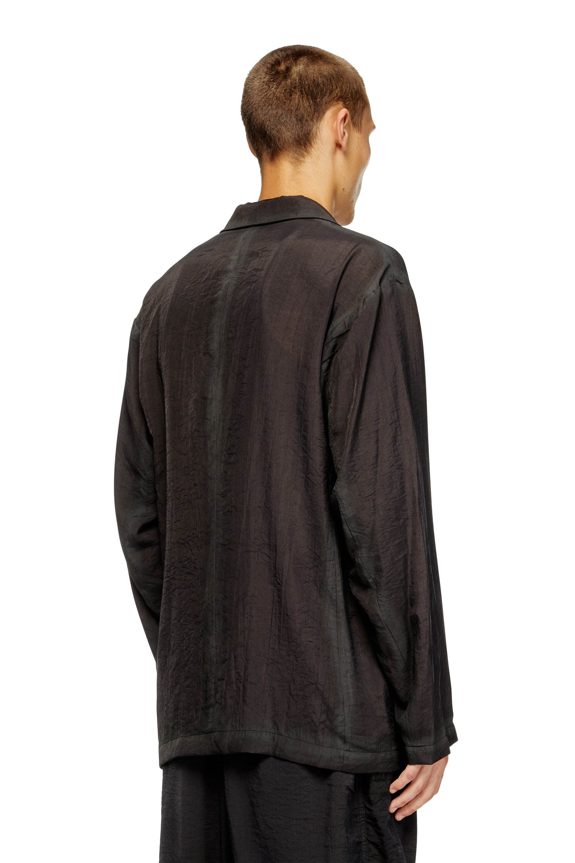 Diesel - J-KEYSERY, Herren Zweireihiger zerknitterter Blazer in Dunkelgrau - 3