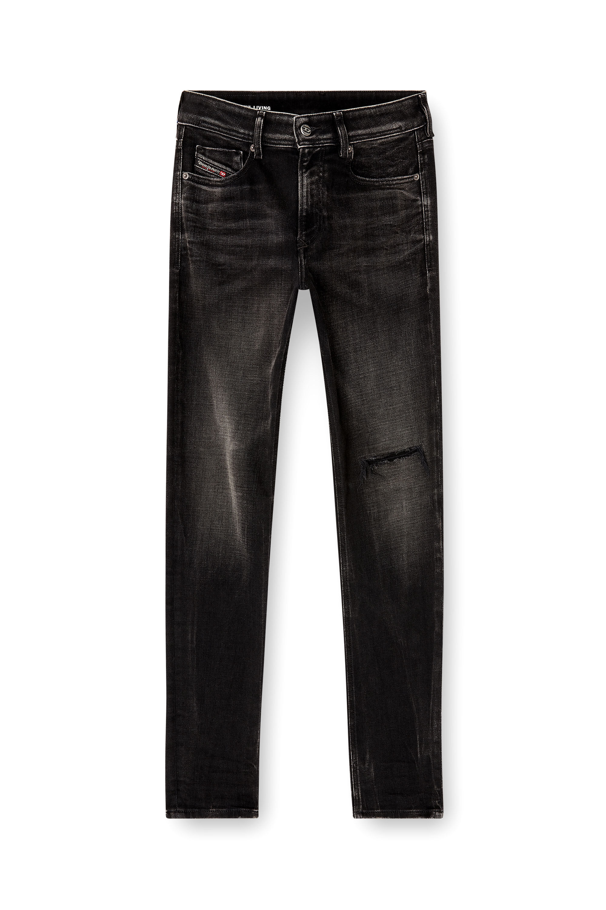 Diesel - Herren Skinny Jeans 1979 Sleenker 09N19, Schwarz/Dunkelgrau - 2