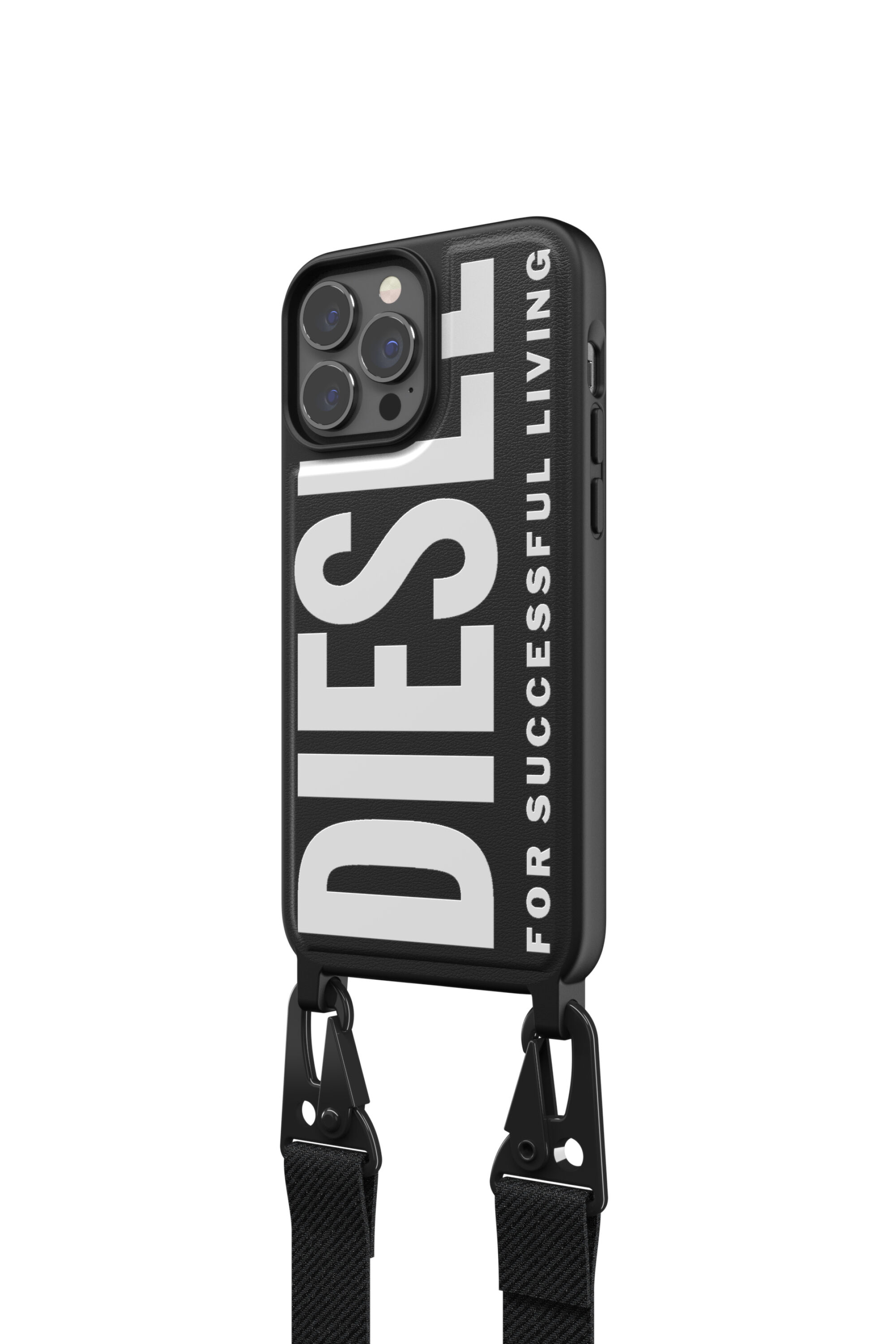 Diesel - 47170 NECKLACE CASE, Unisex Halskette case für iPhone 13 Max in Schwarz - 4