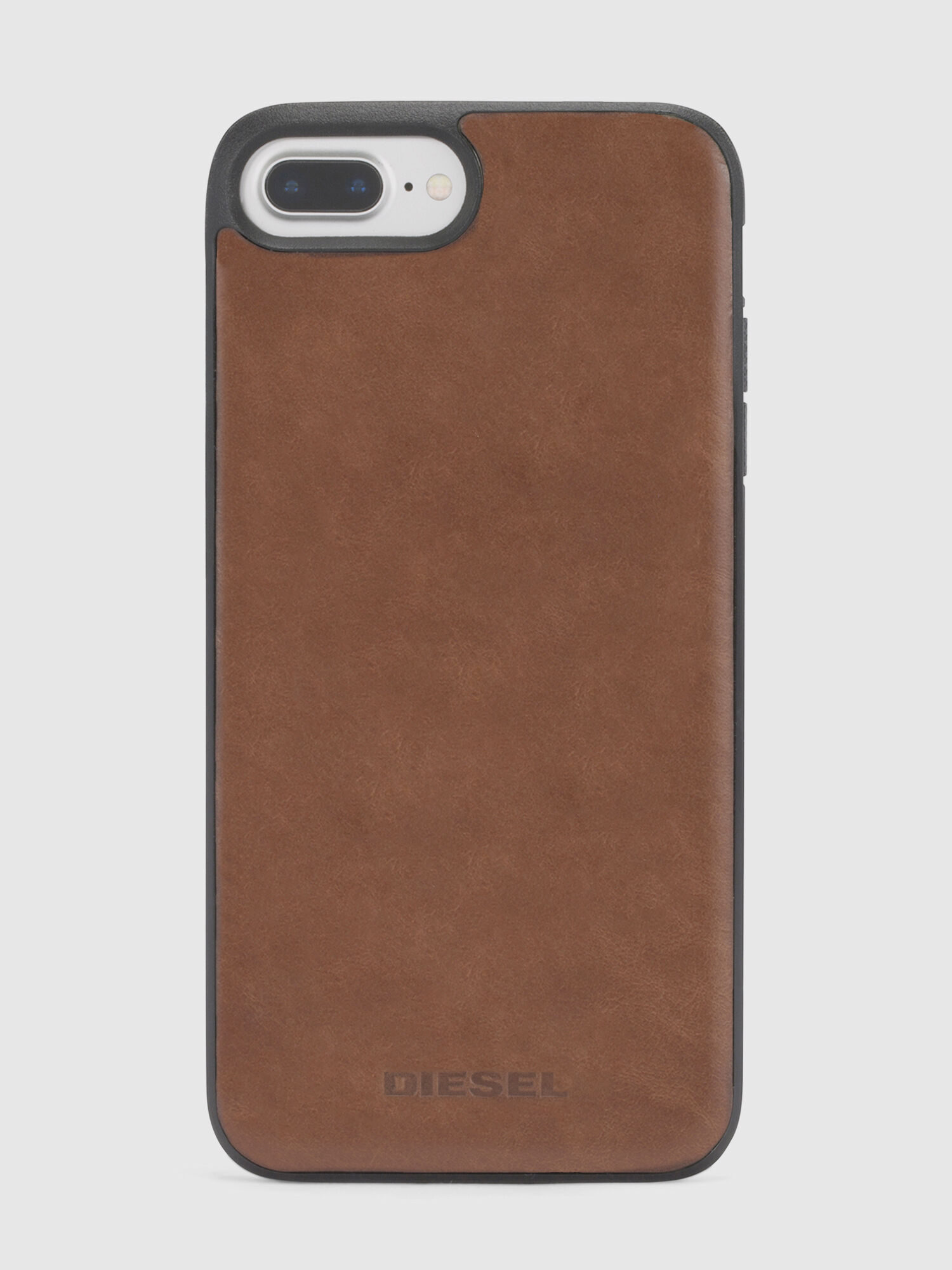 Diesel - BROWN LEATHER IPHONE 8 PLUS/7 PLUS/6s PLUS/6 PLUS CASE, Unisex Braune Schutzhülle, iPhone 8Plus/7Plus/6s Plus/6Plus in Braun - 3