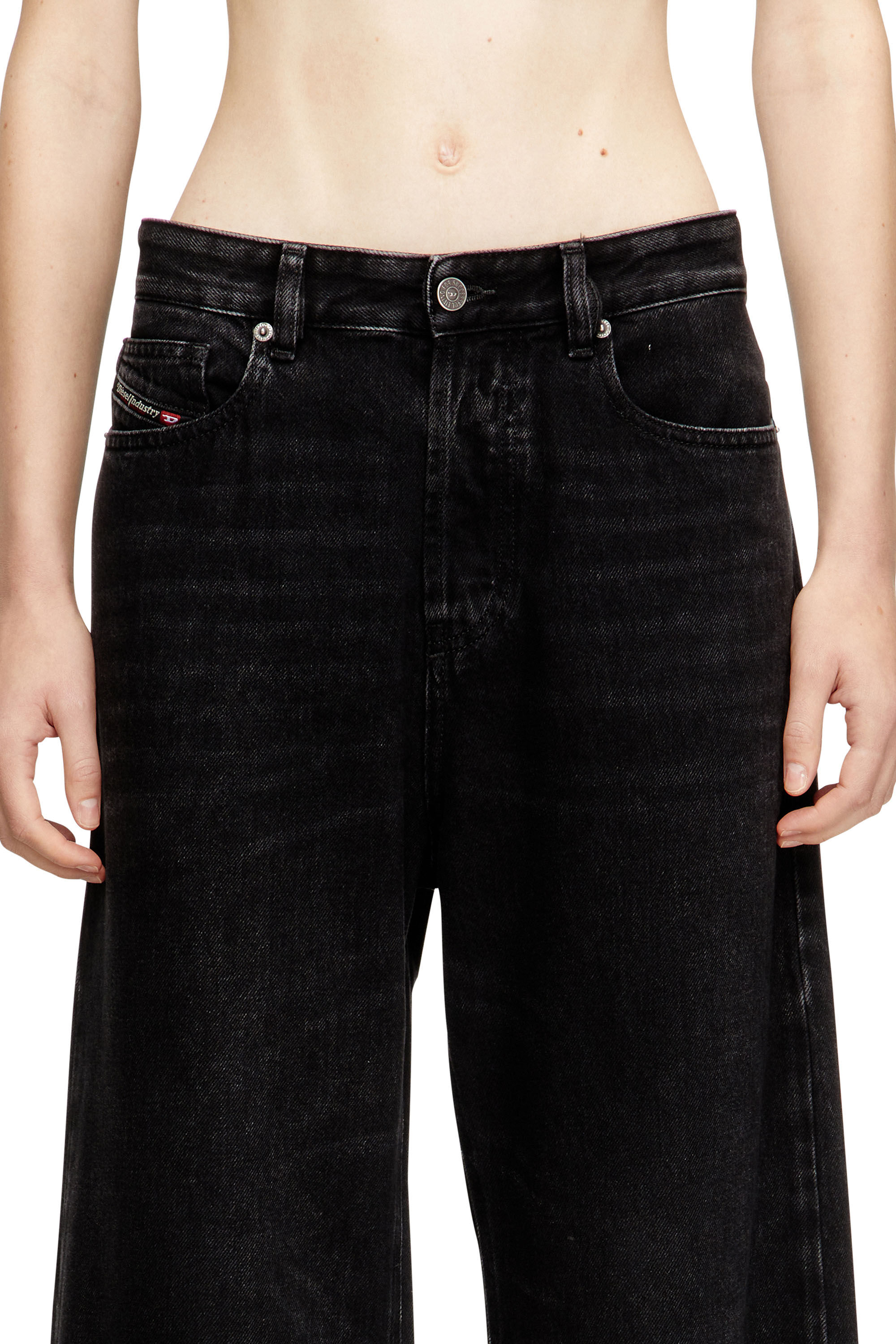 Diesel - Damen Relaxed Jeans 1996 D-Sire 09P09, Schwarz/Dunkelgrau - 5