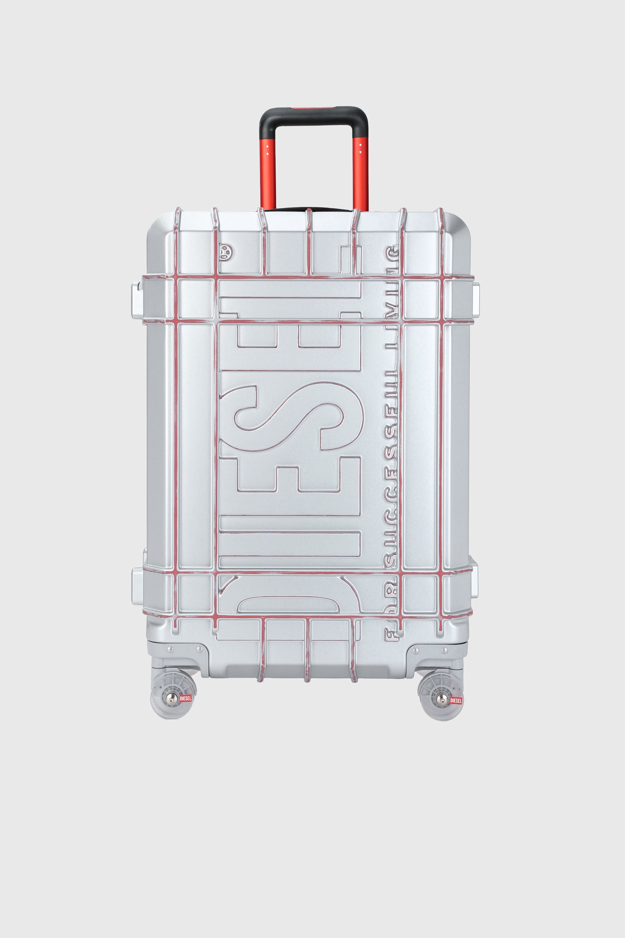 Diesel - DIESEL PC STRONG IMAGE TROLLEY- DSL003, Unisex Robuster Koffer Gr&ouml;&szlig;e L in Silber - 1