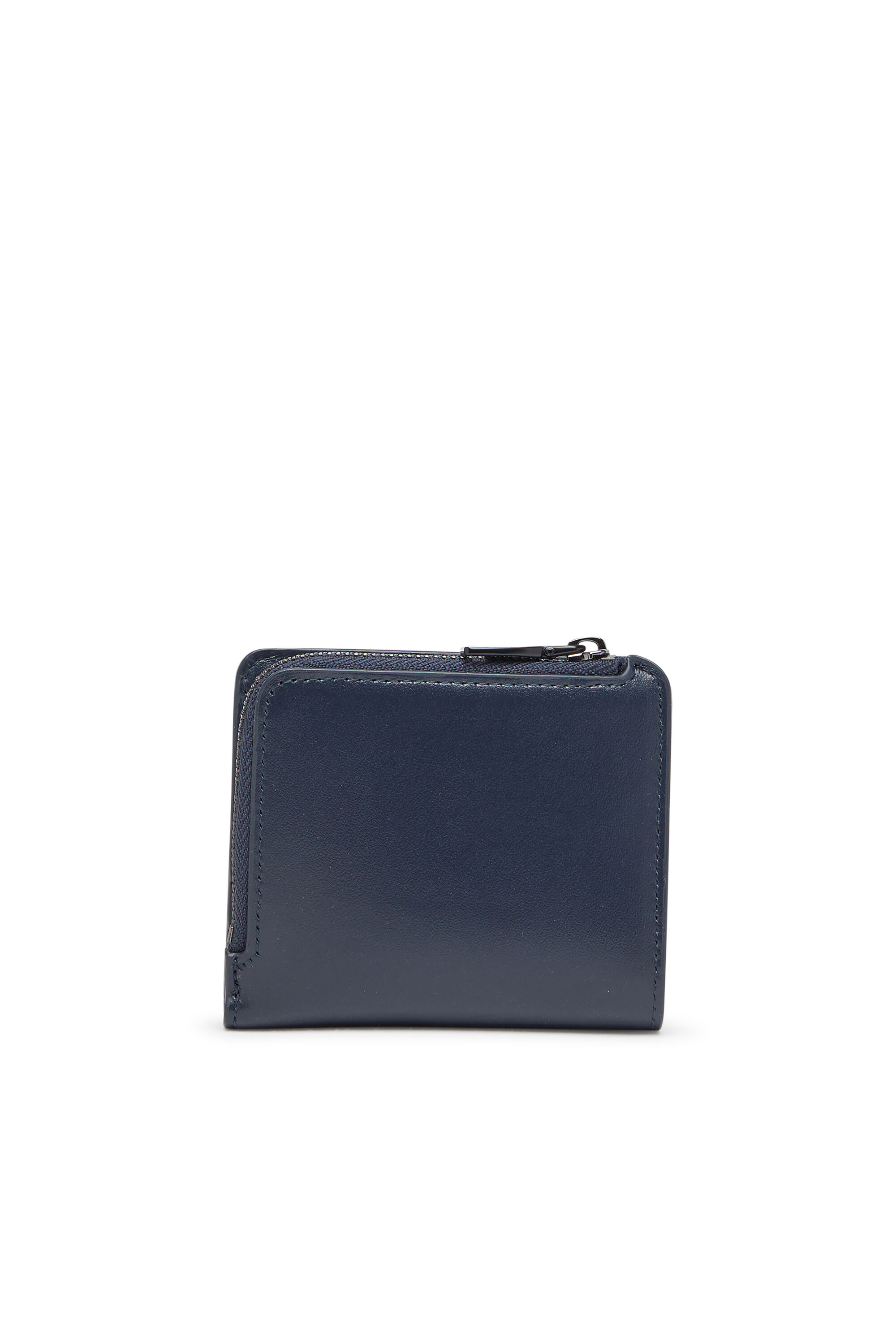 Diesel - HOLI -D BI FOLD ZIP L, Herren Reißverschluss-Kartenetui aus Leder in Blau - 2