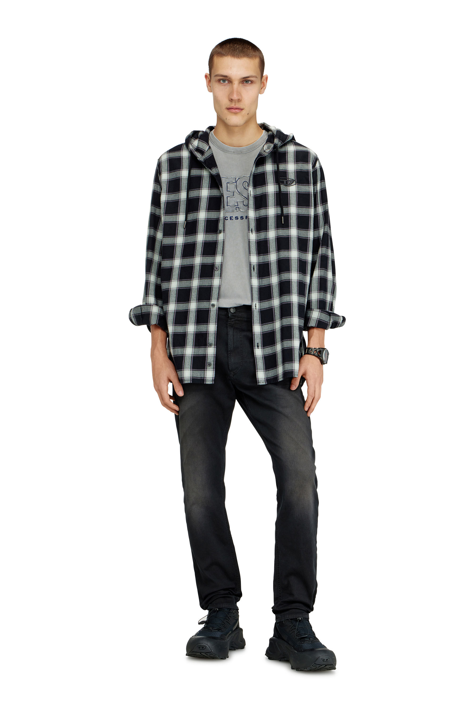 Diesel - Herren Regular 2032 D-Krooley-BW Joggjeans&reg; 0670M, Schwarz - 1