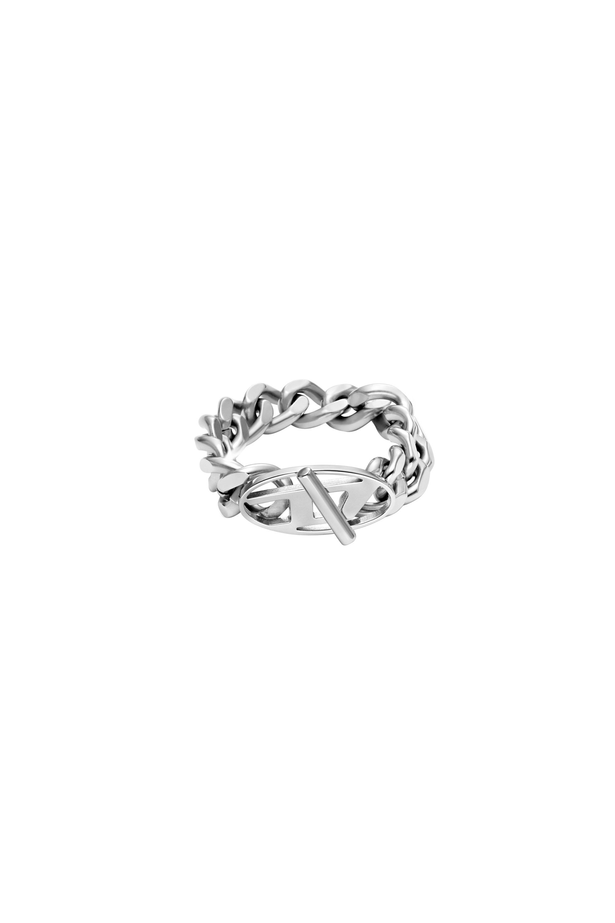 Diesel - DX1533040, Unisex Softer Kettenring aus Edelstahl in Silber - 2