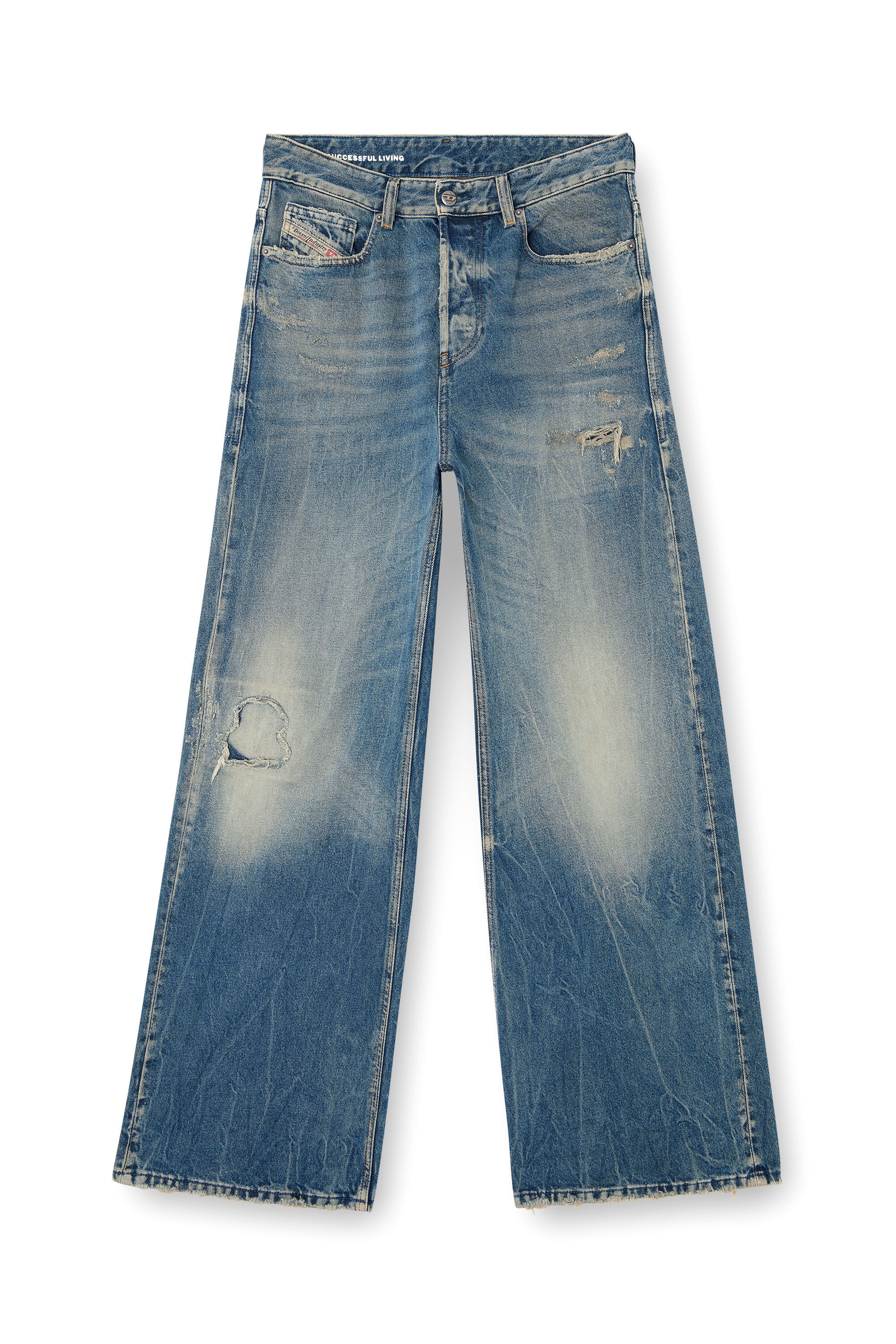 Diesel - Damen Relaxed Jeans 1996 D-Sire 09M28, Mittelblau - 2