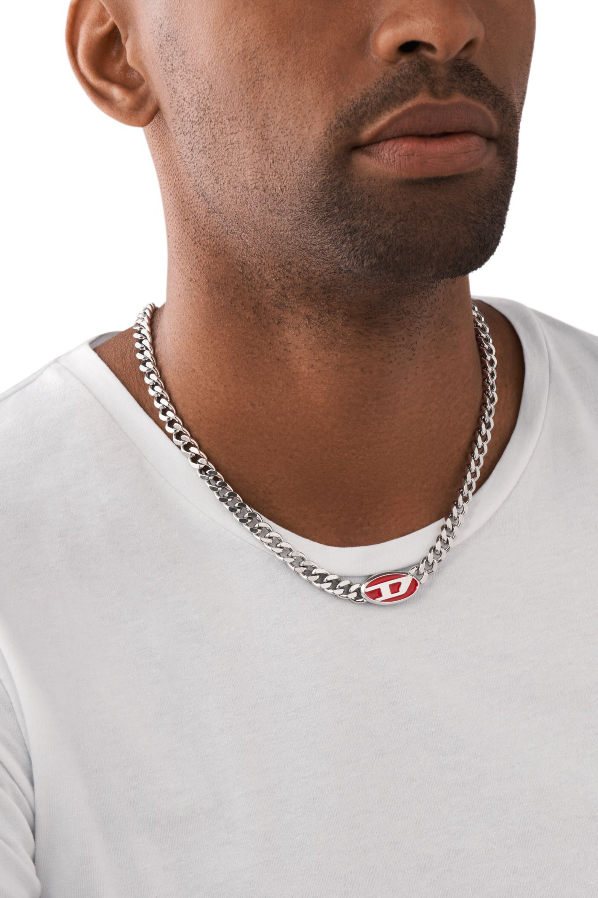 Diesel - DX1446, Unisex Halskette aus Edelstahl in Silber - 3