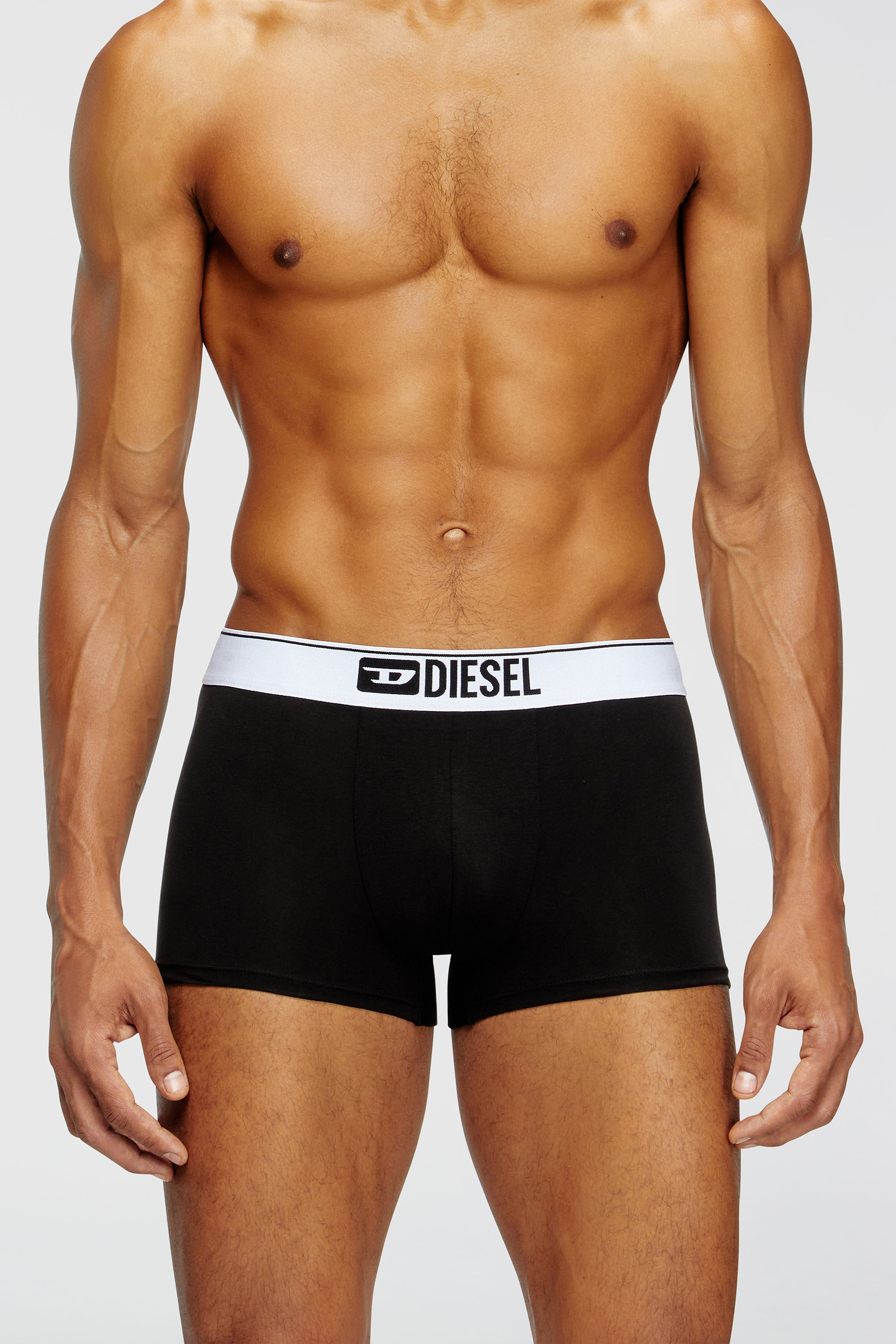 Diesel - UMBX-DAMIENTHREEPACK, Herren Einfarbige Retropants im Dreierpack in Schwarz/Weiss - 3