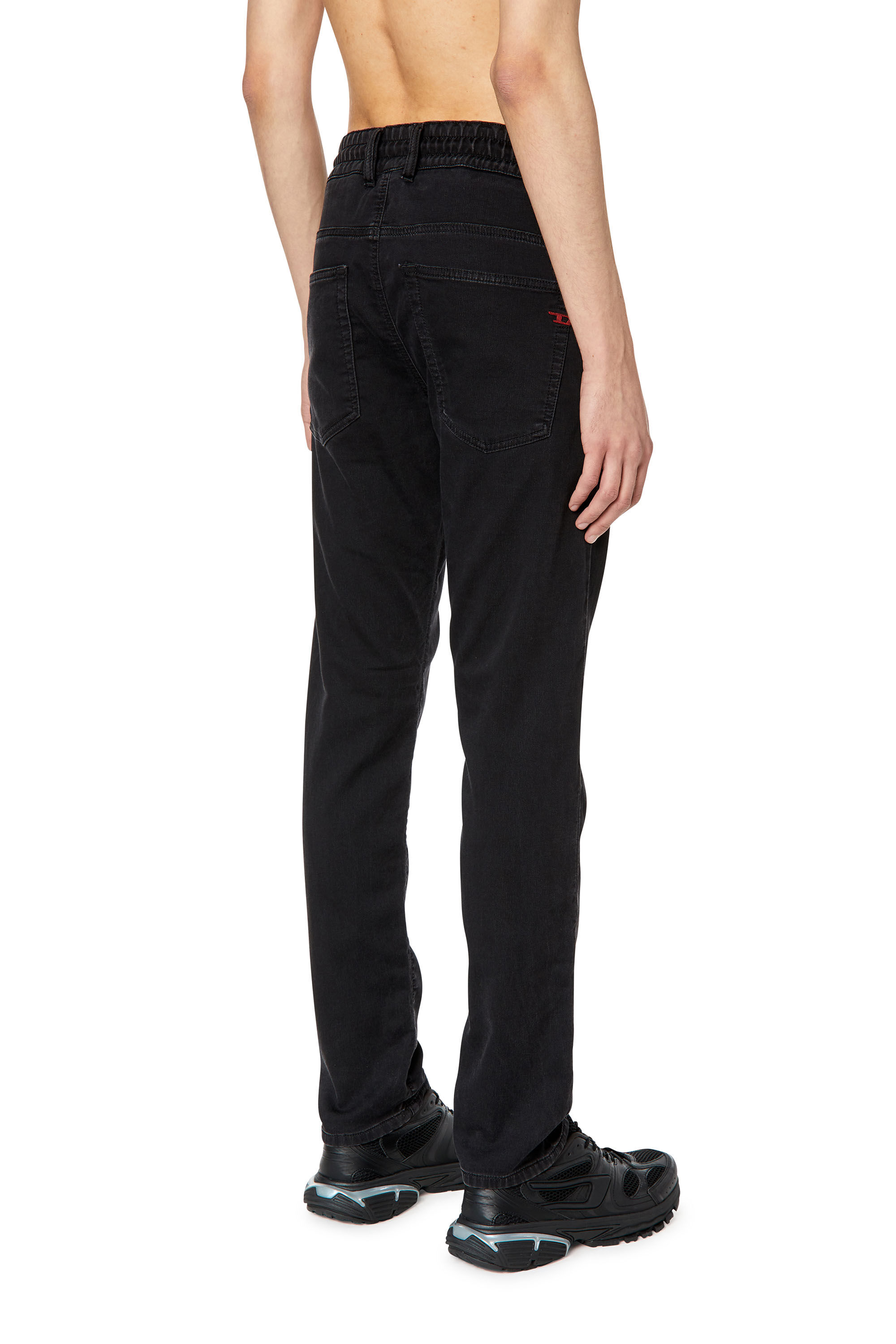 Diesel - Krooley JoggJeans® 068DX Tapered, Schwarz/Dunkelgrau - Image 4