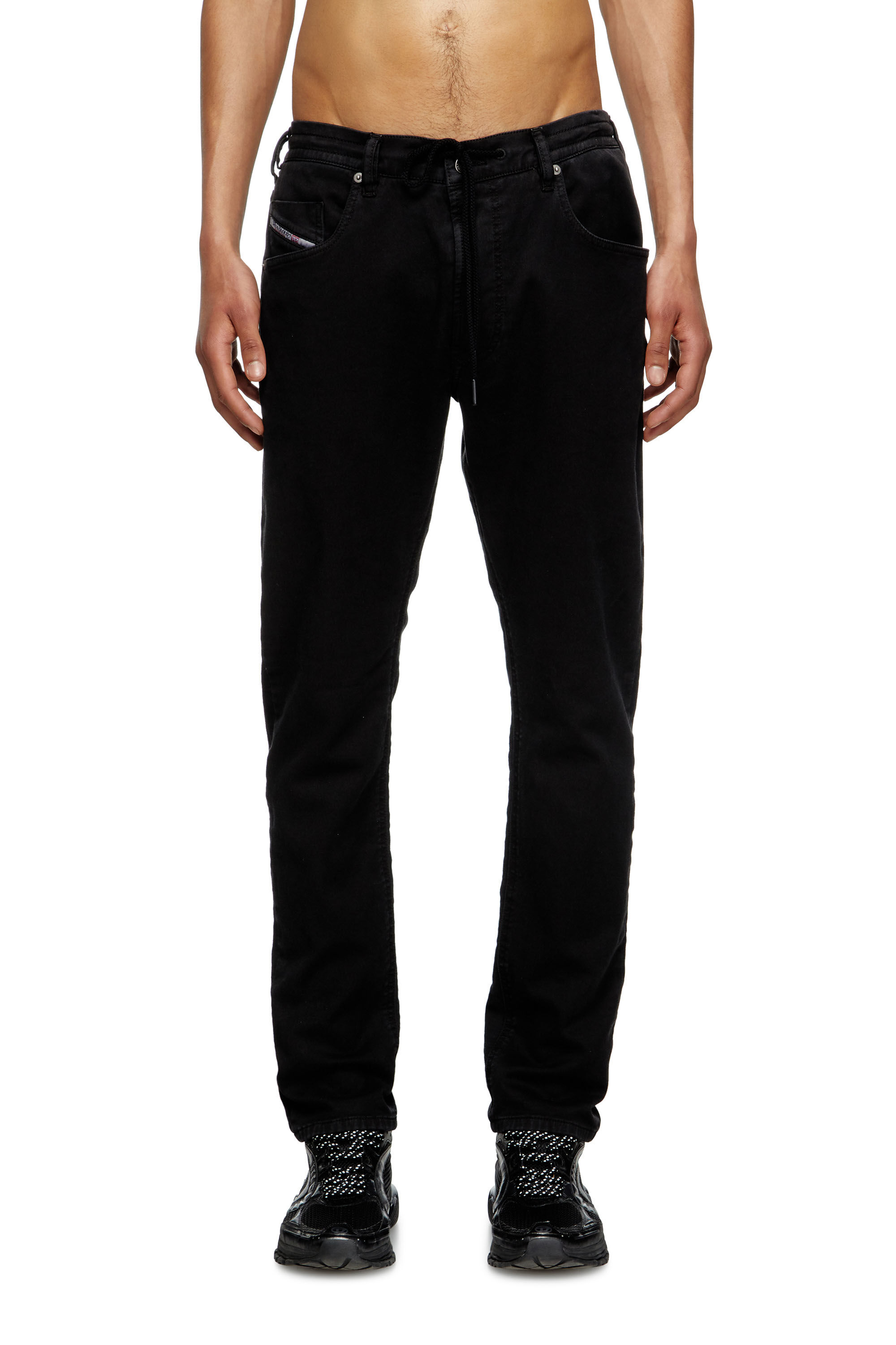 Diesel - Herren Regular 2030 D-Krooley Joggjeans® 068NH, Schwarz/Dunkelgrau - 3