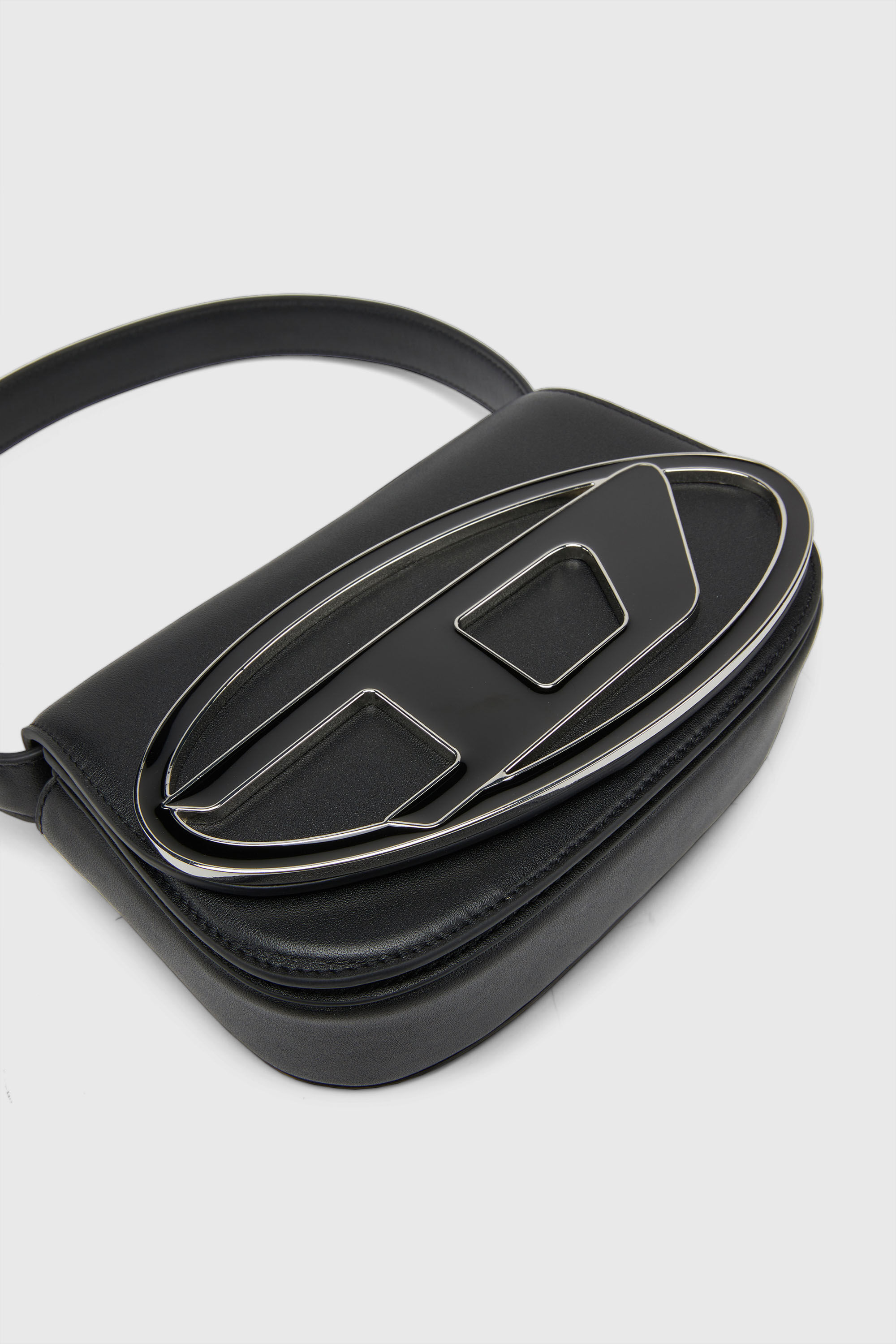 Diesel - 1DR, Damen 1DR-Ikonische Schultertasche aus Nappa-Leder in Schwarz - 6