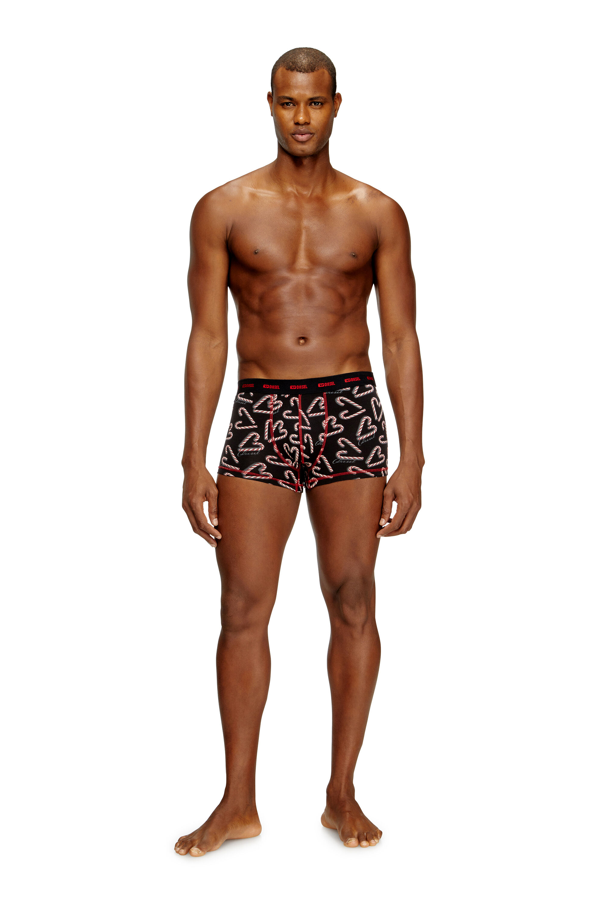 Diesel - DAMIEN-GFT-UTLT-3PACK, Herren Set aus drei Boxershorts aus Stretch-Baumwolle in Schwarz/Rot - 1