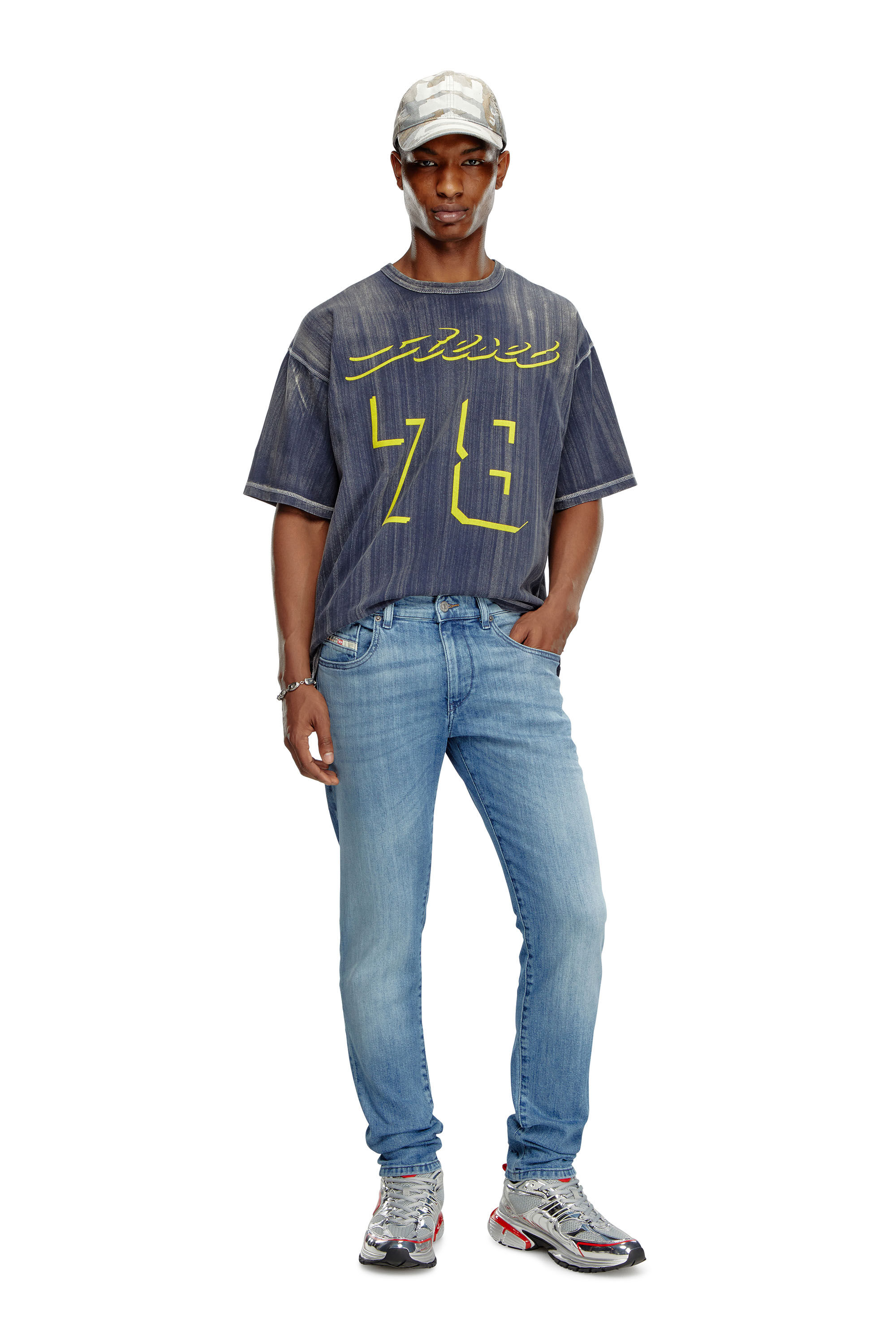 Diesel - Herren Slim Jeans 2019 D-Strukt 0GRDI, Hellblau - 1