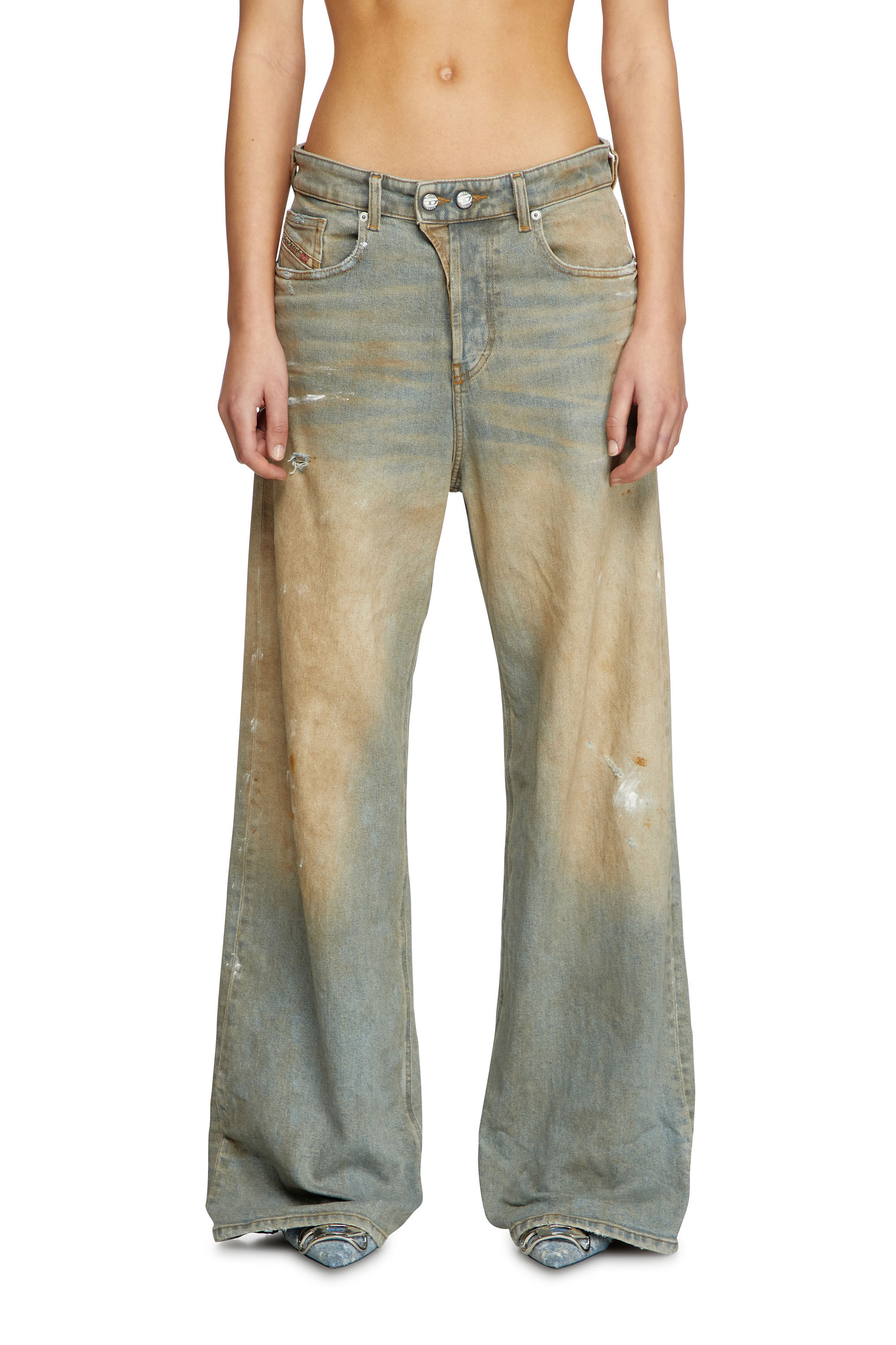 Diesel - Damen Relaxed Jeans 1996 D-Sire 007Z4, Hellblau - 3