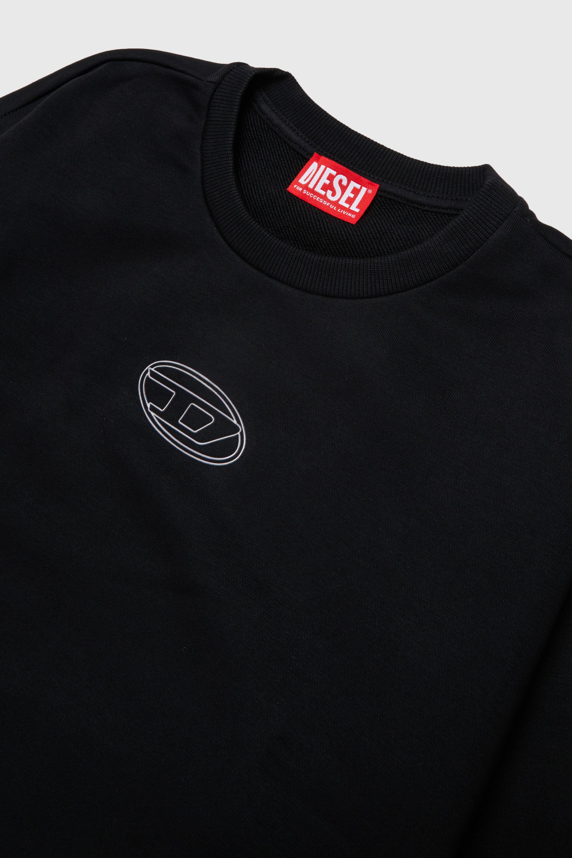 Diesel - SALILLY, Damen Sweatshirt mit Oval D Logo in Schwarz - 3