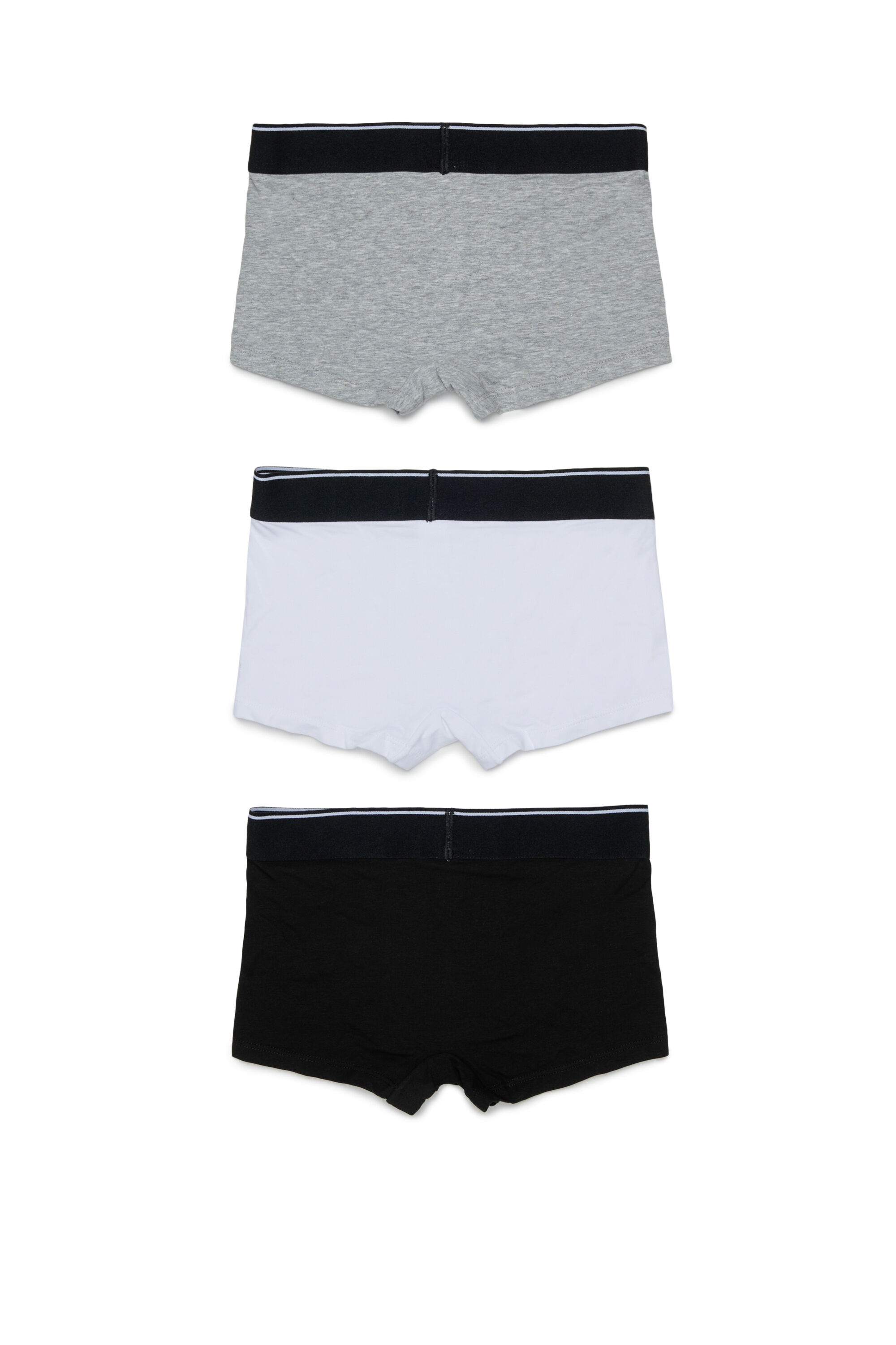 Diesel - UM-UGINTRIPACK-DD, Herren 3er-Pack Boxershorts aus stretch-baumwolle in Schwarz/Grau - 2