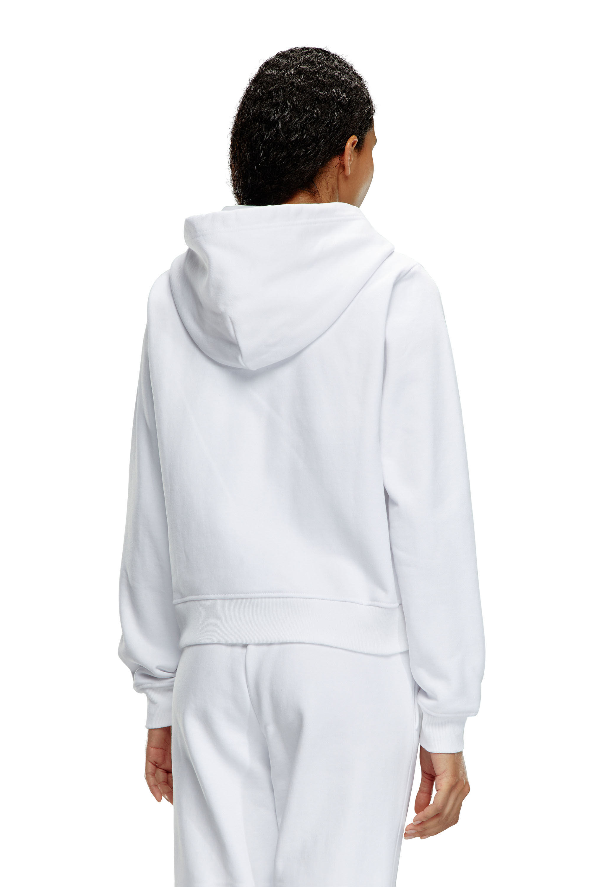 Diesel - F-REGGY-HOOD-ZIP-MICRODIV, Weiß - Image 4