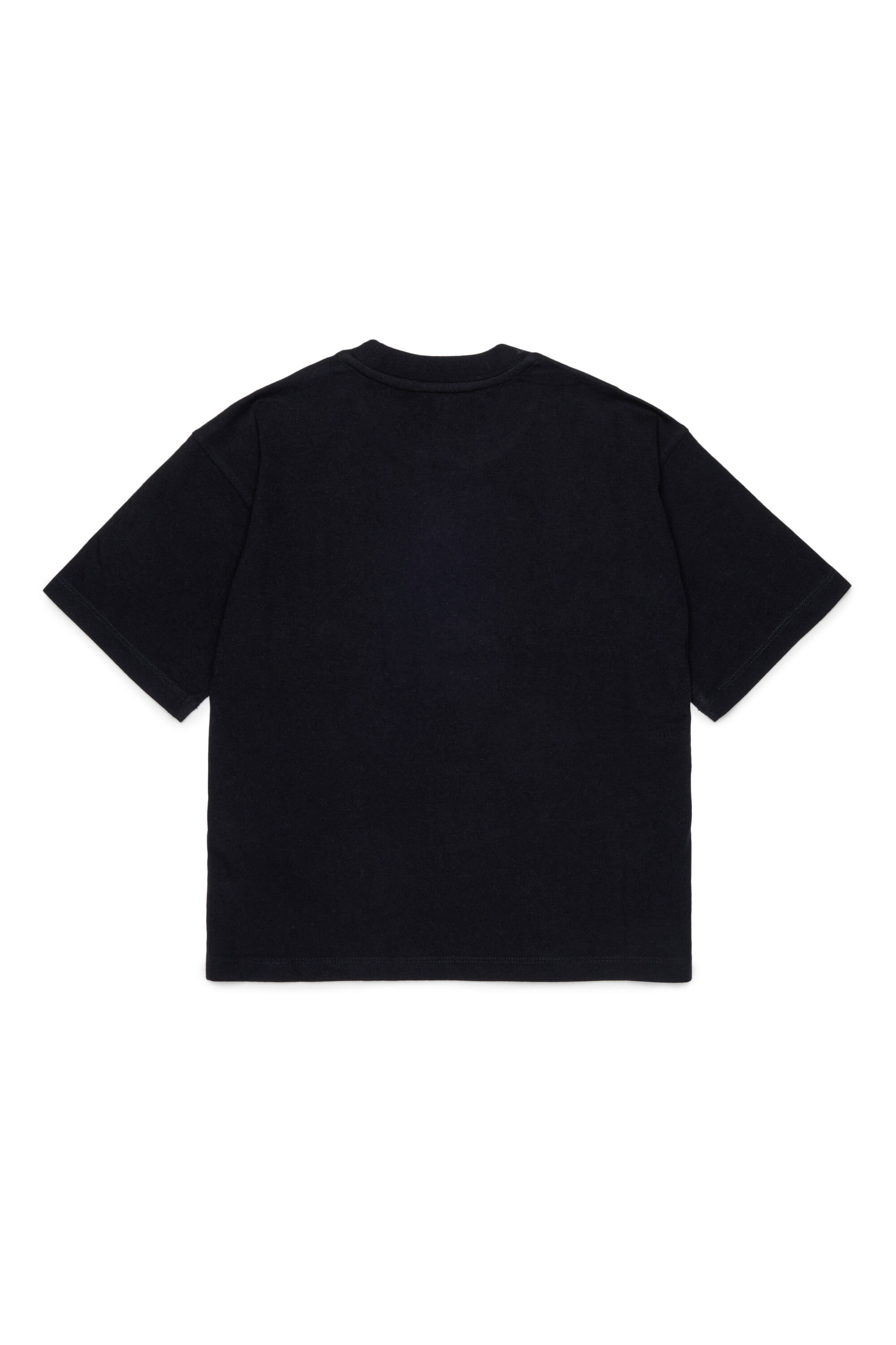 Diesel - TANORMYS2, Woman's Cotton T-shirt with tonal Oval D embroidery in Black - 2