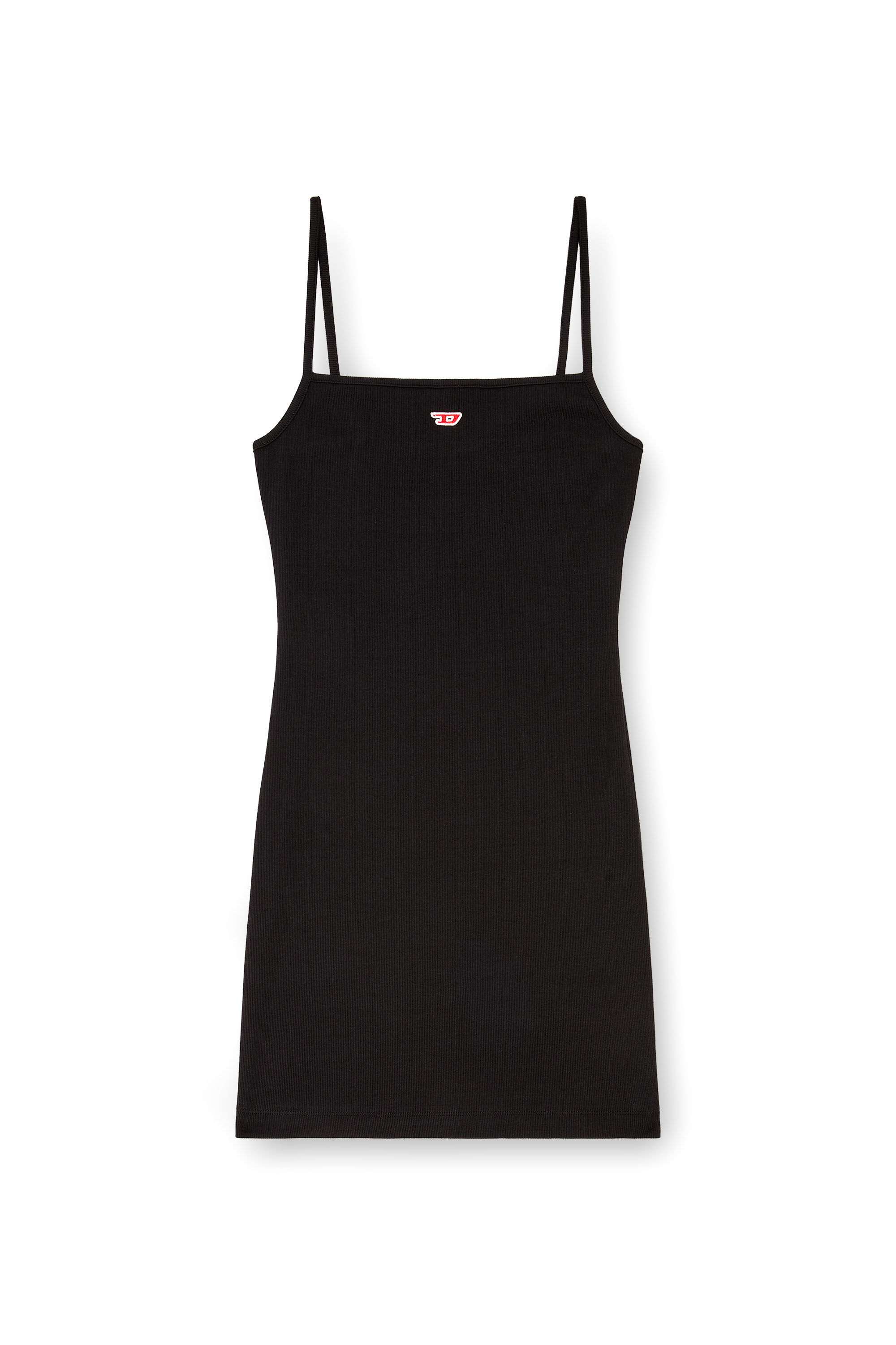 Diesel - D-HOPY-D, Damen Kurzes Hemdkleid mit D-Logo in Schwarz - 2
