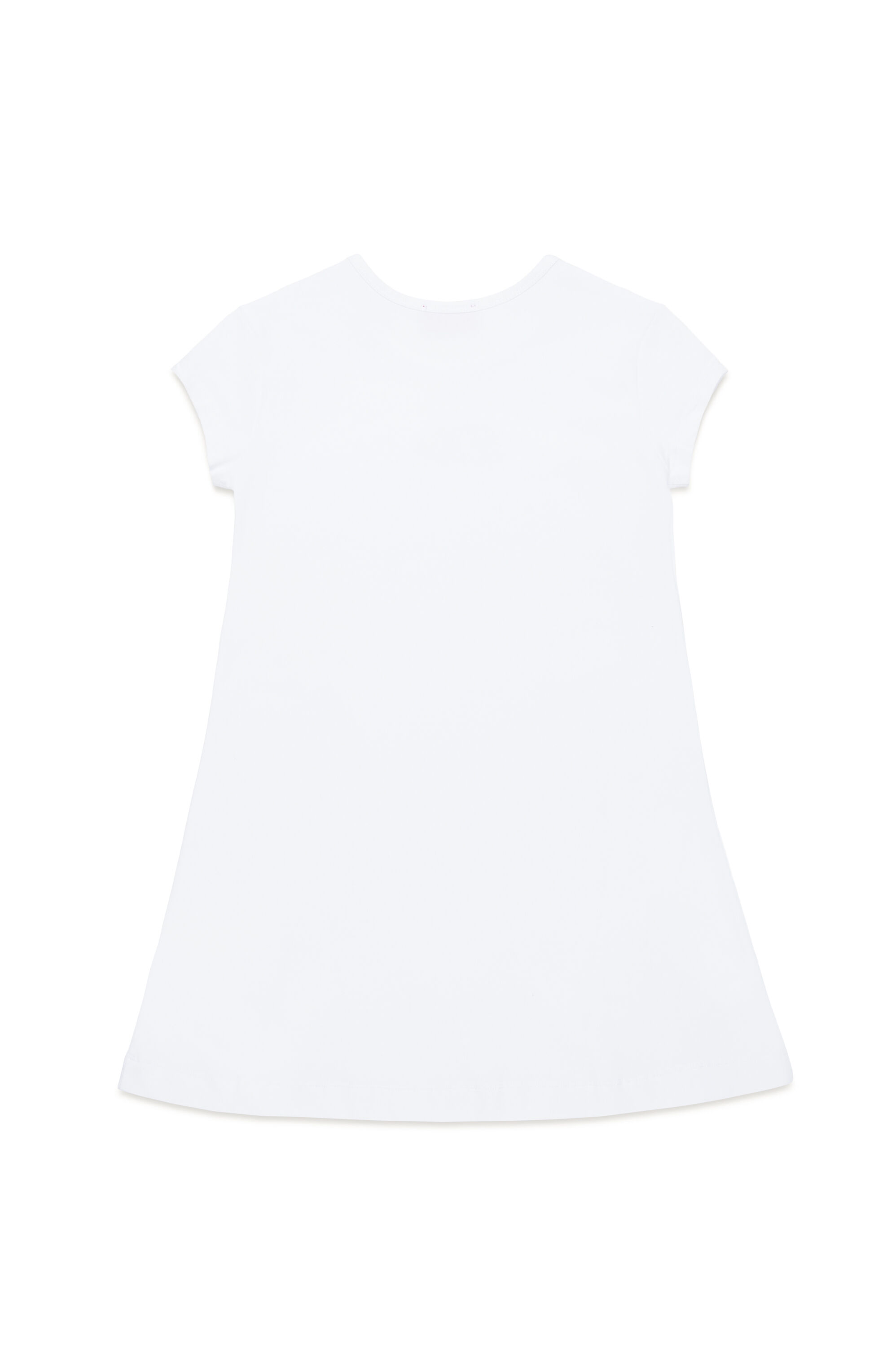 Diesel - DANGIELAM, Damen T-Shirt-Kleid mit ausgeschnittenem Oval D in Weiß - 2