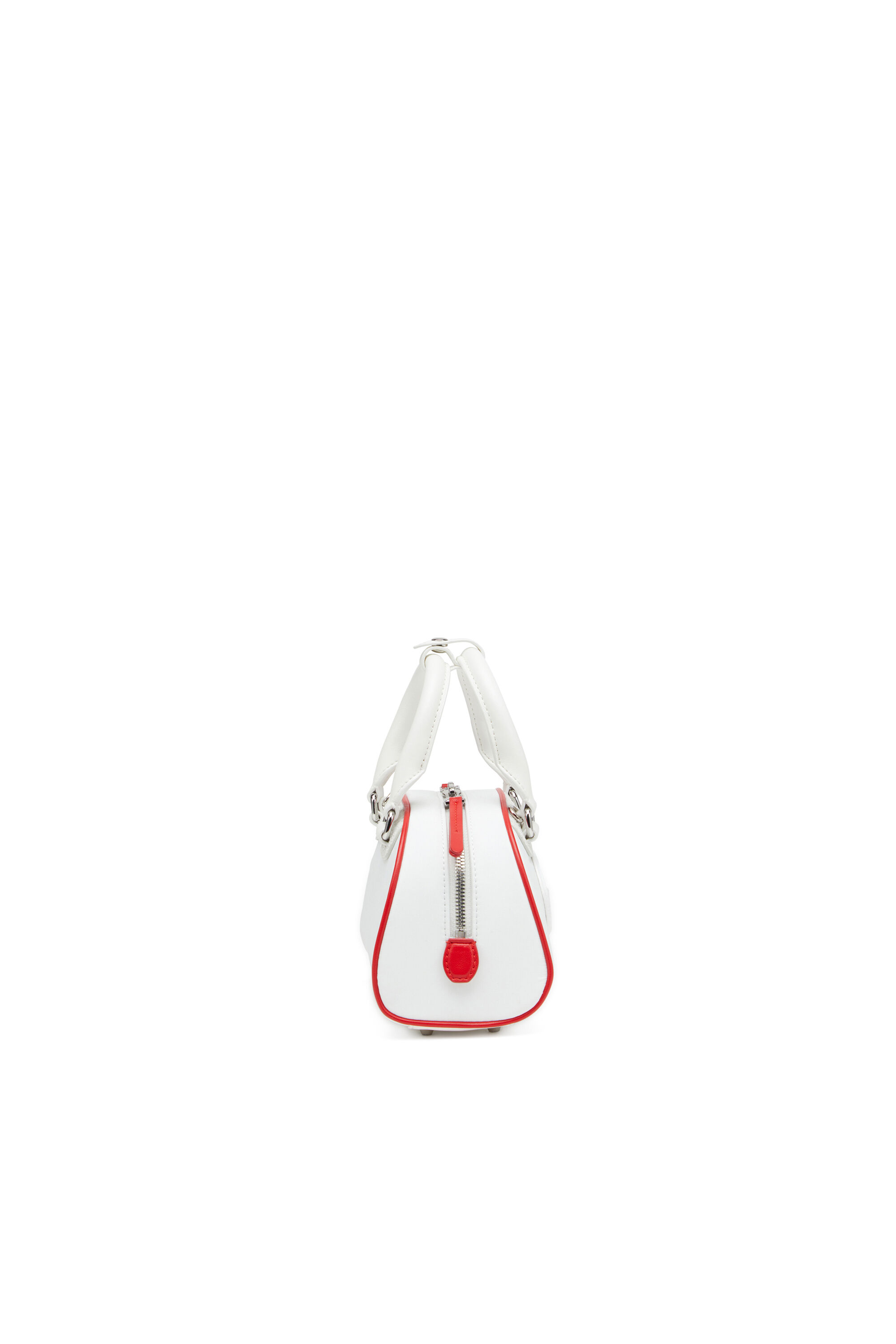 Diesel - 1DR DOME CROSSBODY, Damen Colourblock-Mini-Bowling-Tasche in Weiß - 4