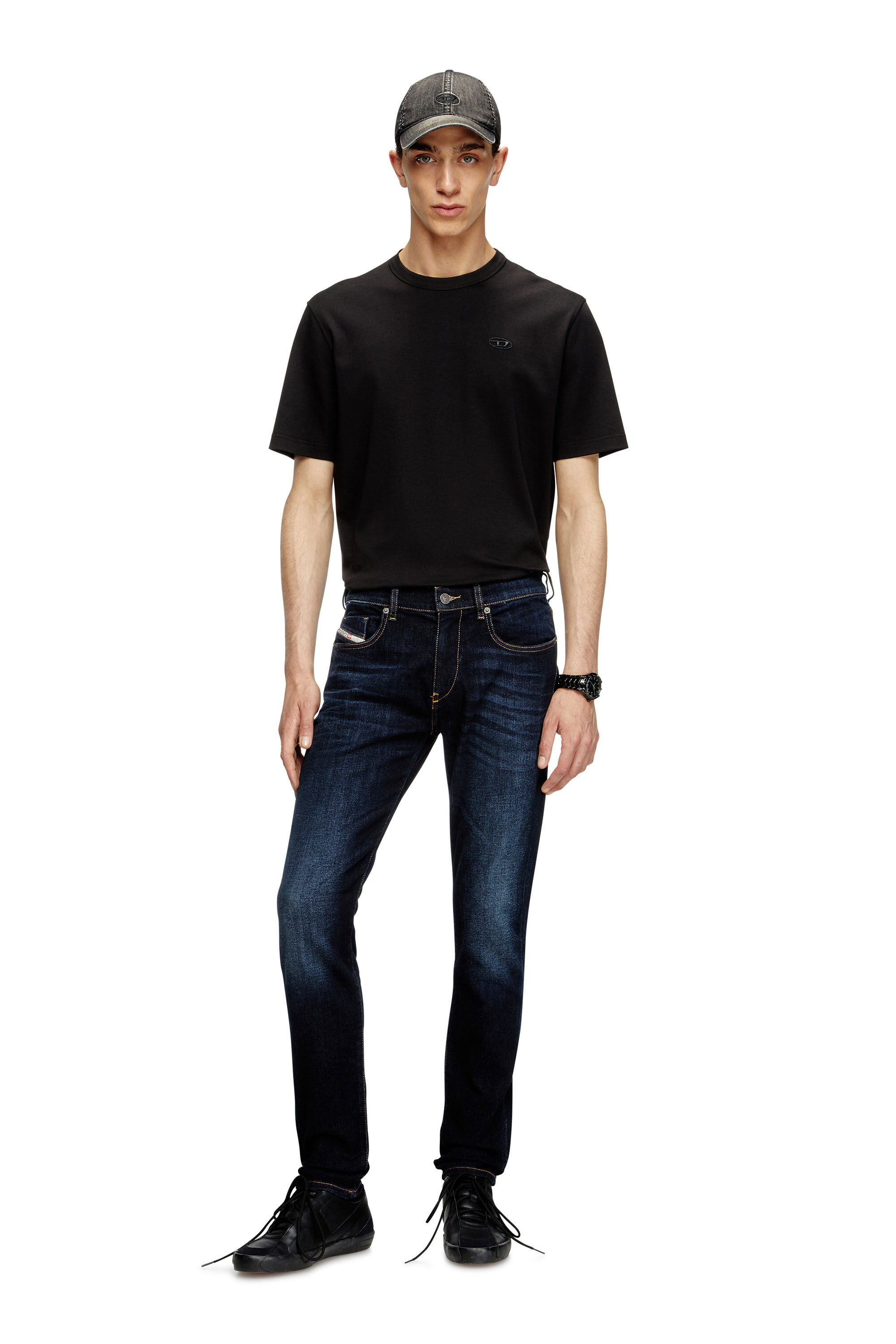 Diesel - Herren Slim Jeans 2019 D-Strukt 009ZS, Dunkelblau - 1