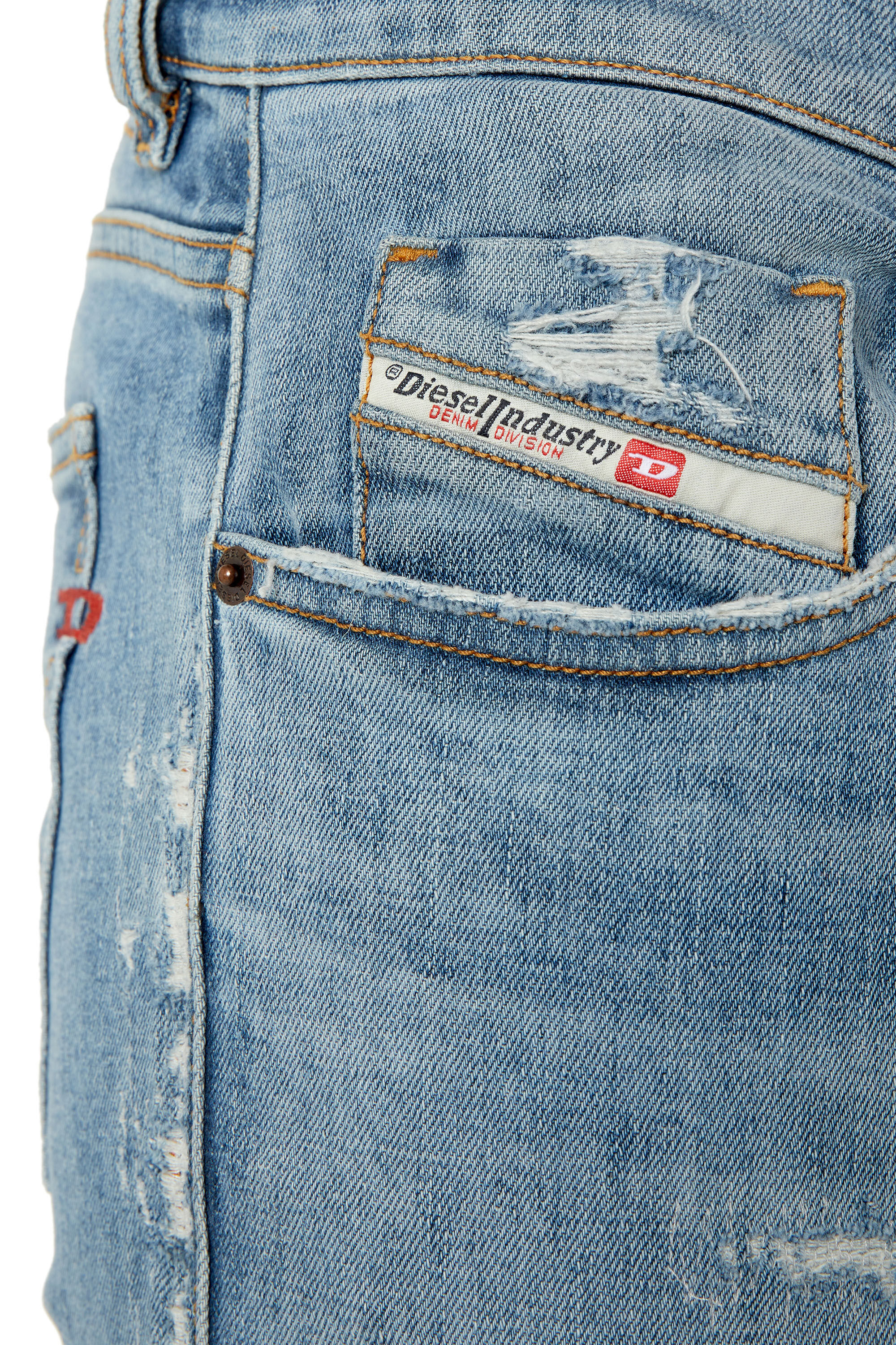 Diesel - Slim Jeans 2019 D-Strukt 09E73, Hellblau - Image 5