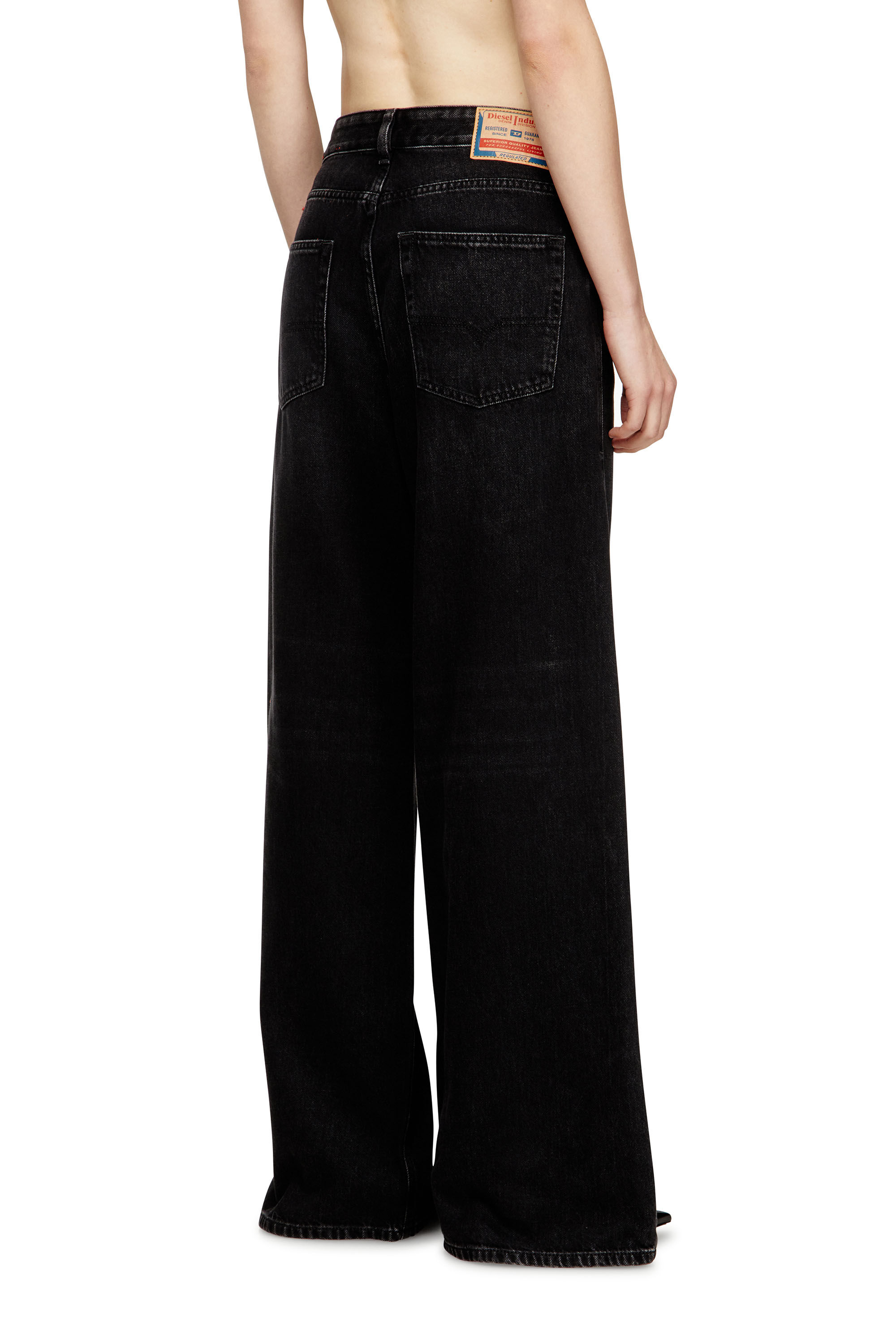 Diesel - Damen Relaxed Jeans 1996 D-Sire 09P09, Schwarz/Dunkelgrau - 4