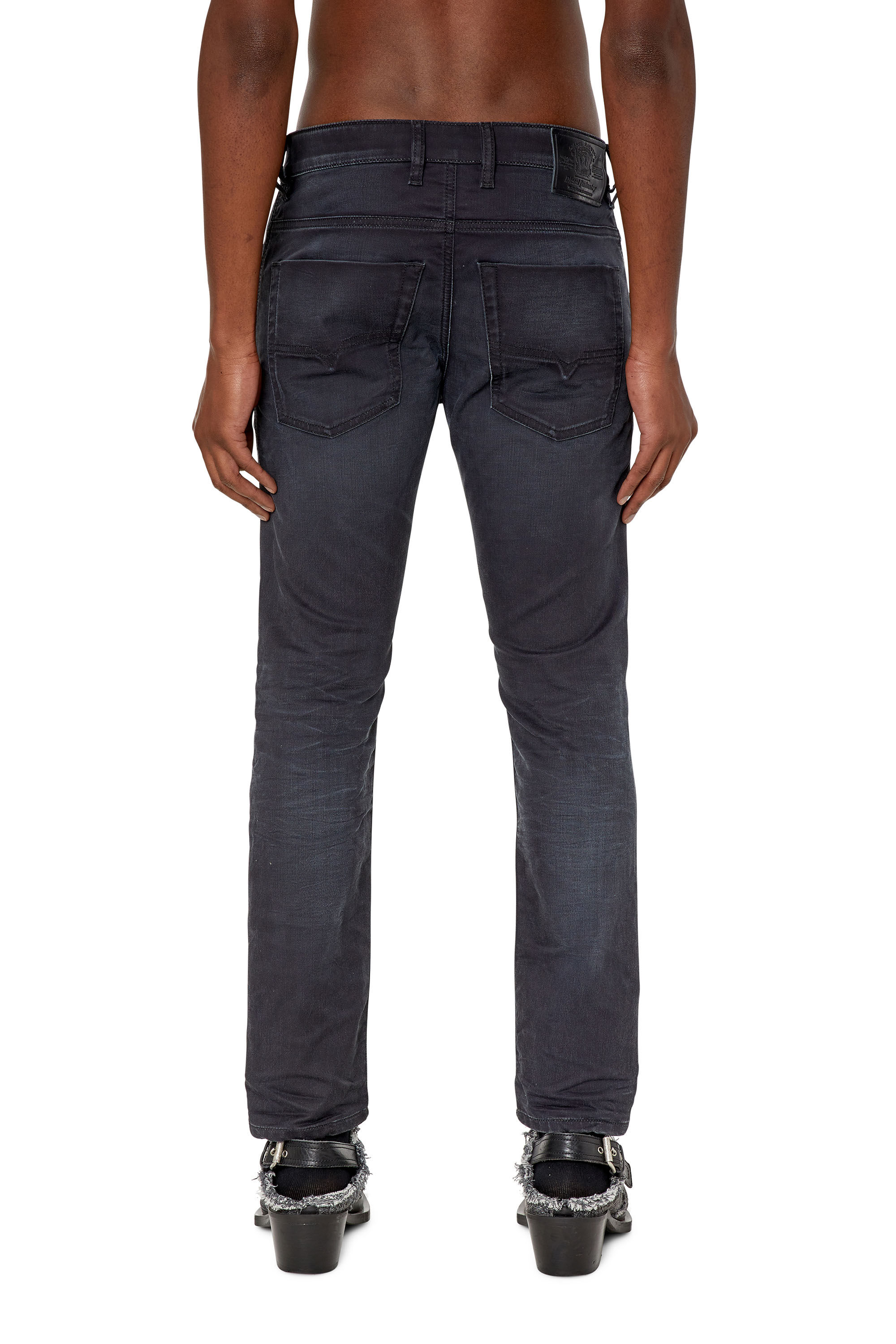 Diesel - Krooley JoggJeans® 068CQ Tapered, Schwarz/Dunkelgrau - Image 4