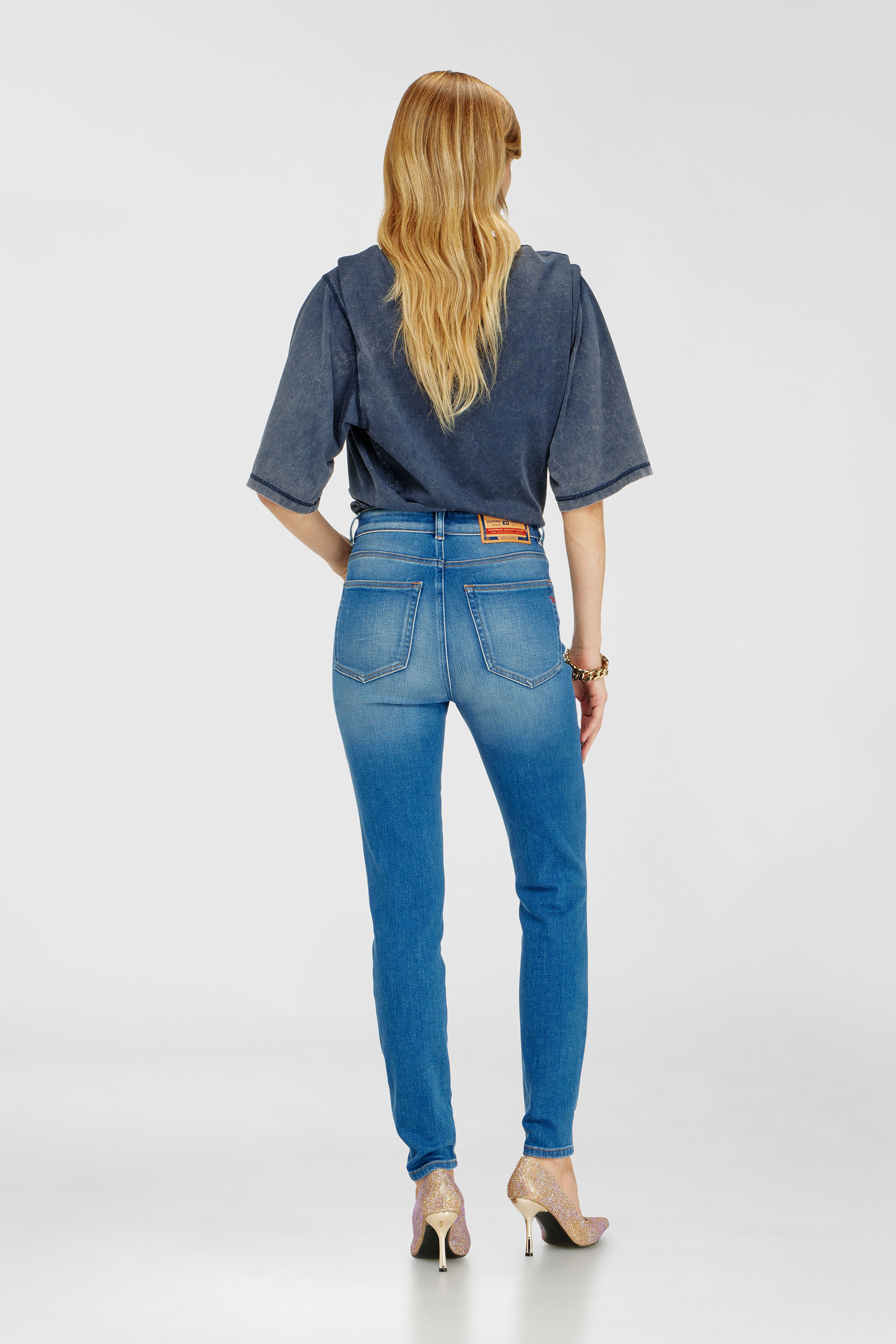 Diesel - Damen Skinny Jeans 1984 Slandy-High 09Q79, Mittelblau - 2