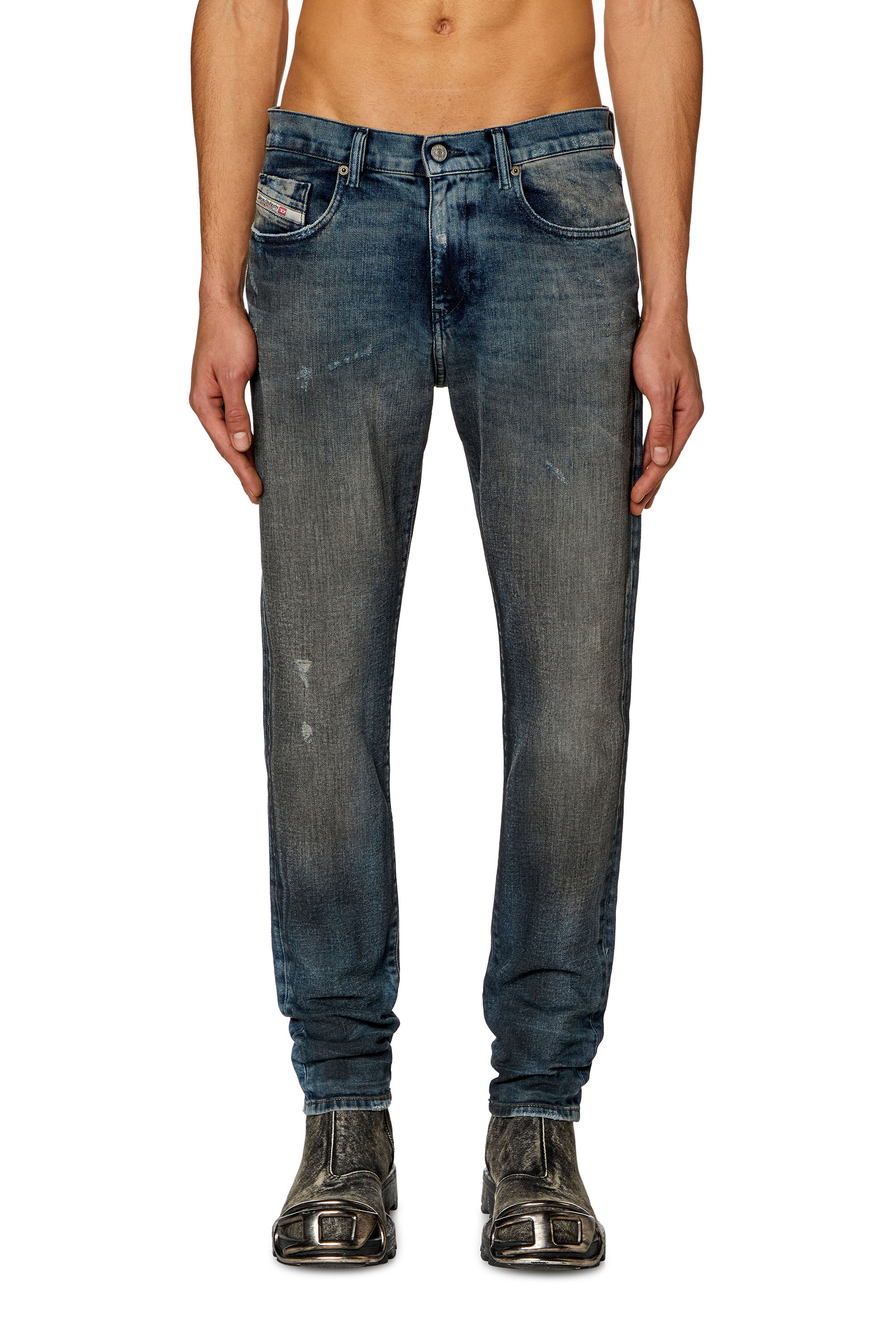 Diesel - Slim Jeans 2019 D-Strukt 09H54, Dunkelblau - Image 3