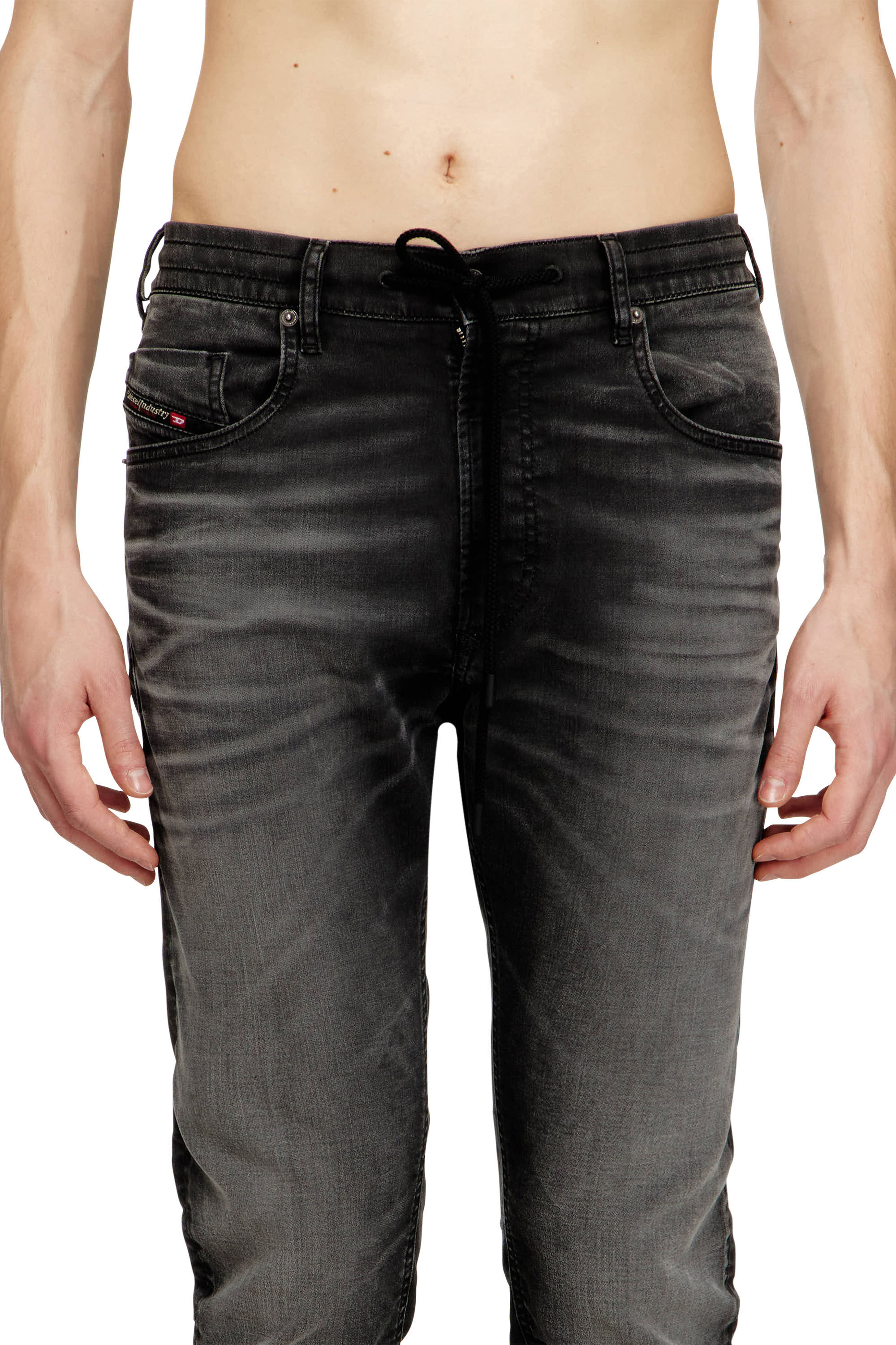 Diesel - Herren Regular 2032 D-Krooley Joggjeans&reg; 068UG, Schwarz/Dunkelgrau - 5