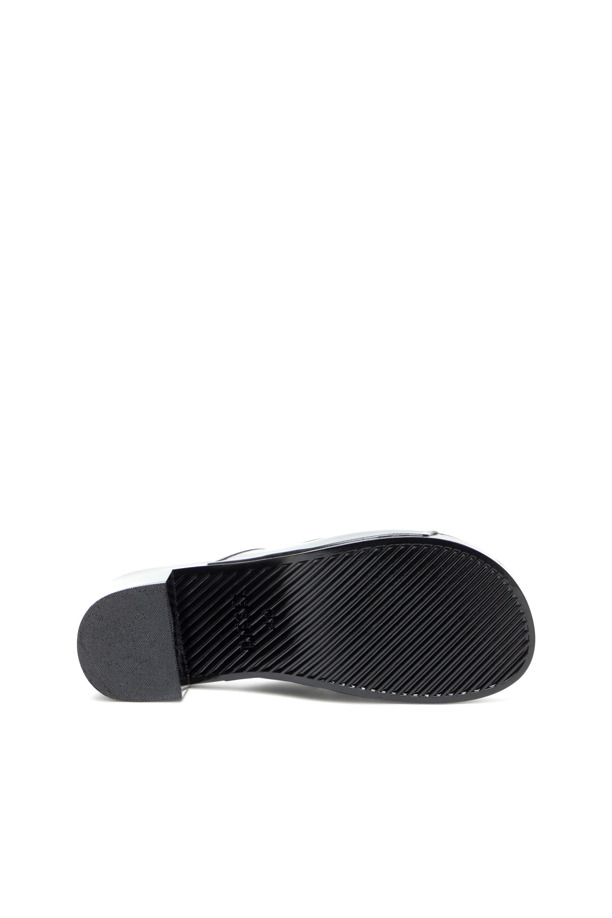 Diesel - SA-BONNIE, Damen Sa-Bonnie-Pantoletten aus Gummi mit Absatz und ausgeschnittenem Logo in Schwarz - 5