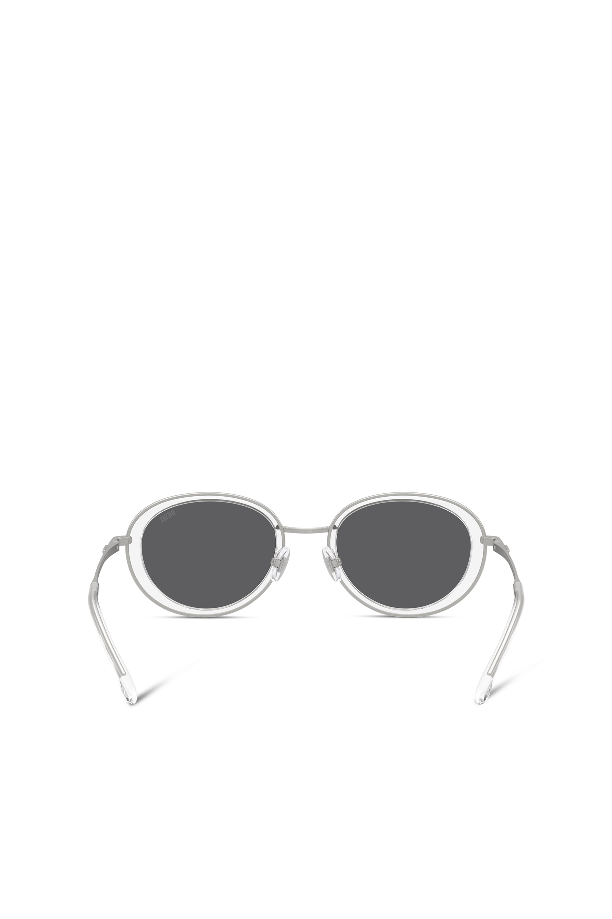 Diesel - 0DL1018, Unisex Ovale Sonnenbrillen in Weiß - 3