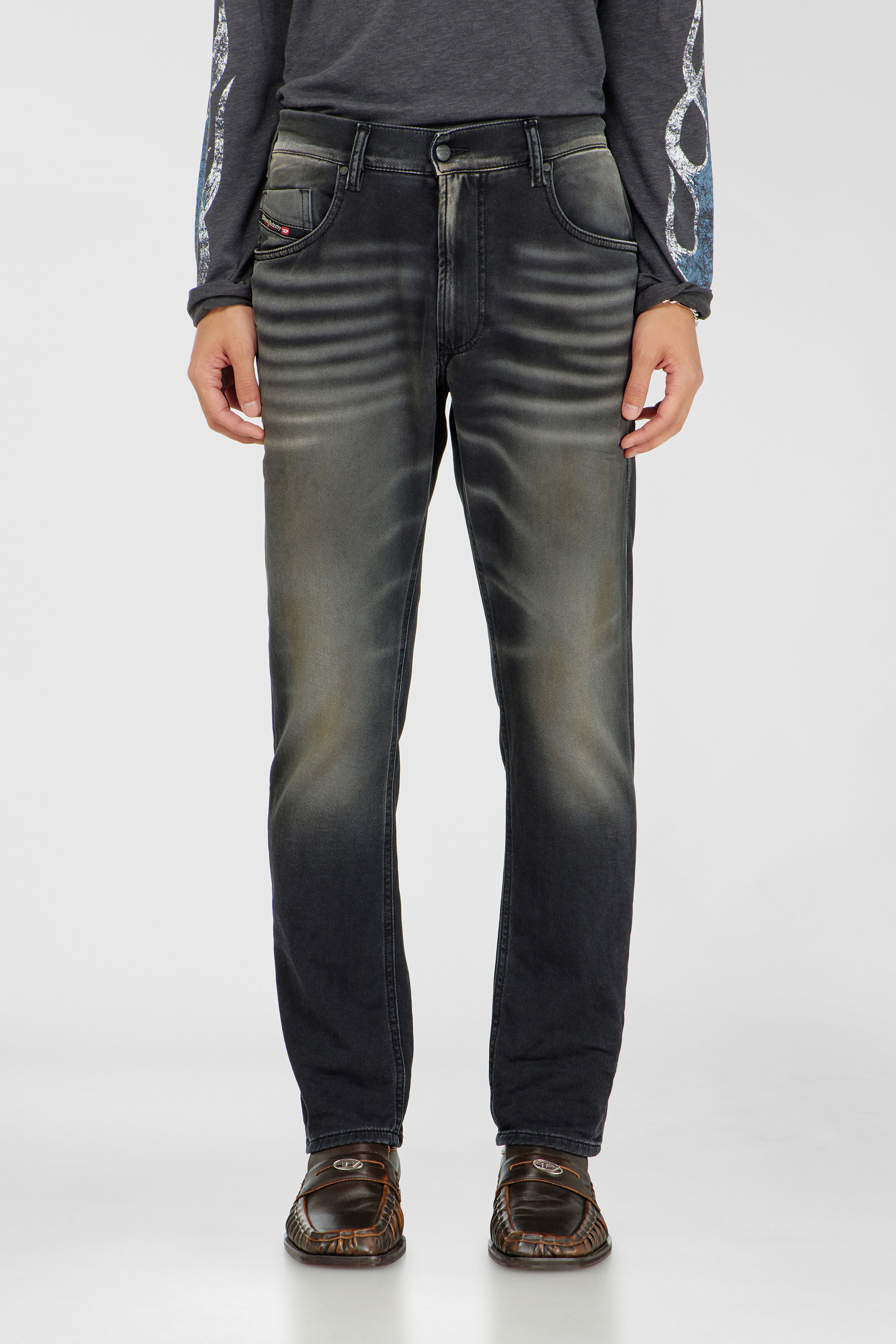 Diesel - Herren Regular 2032 D-Krooley-BW Joggjeans&reg; 068ZQ, Schwarz/Dunkelgrau - 2