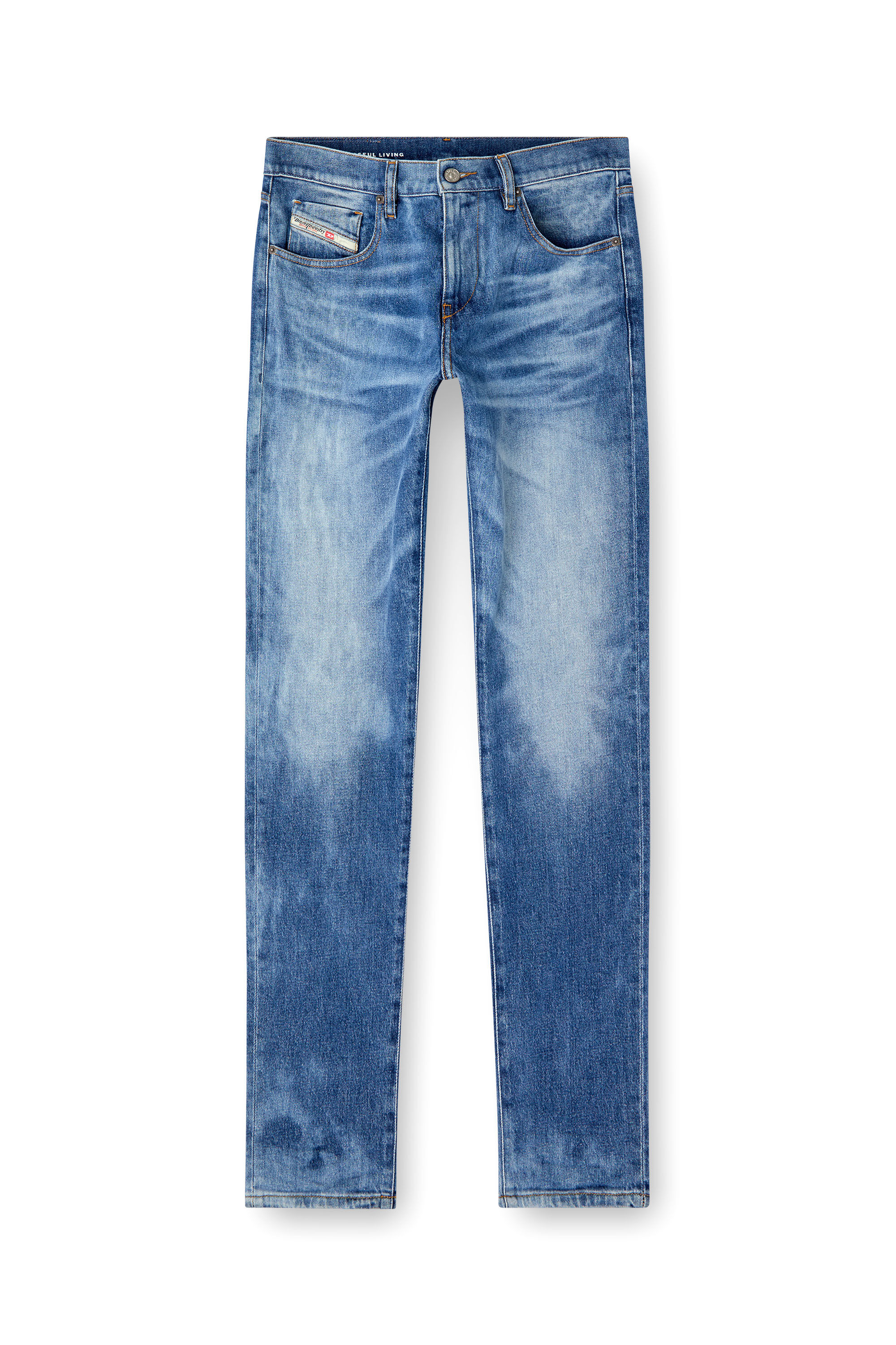 Diesel - Herren Slim Jeans 2019 D-Strukt 09L19, Mittelblau - 2