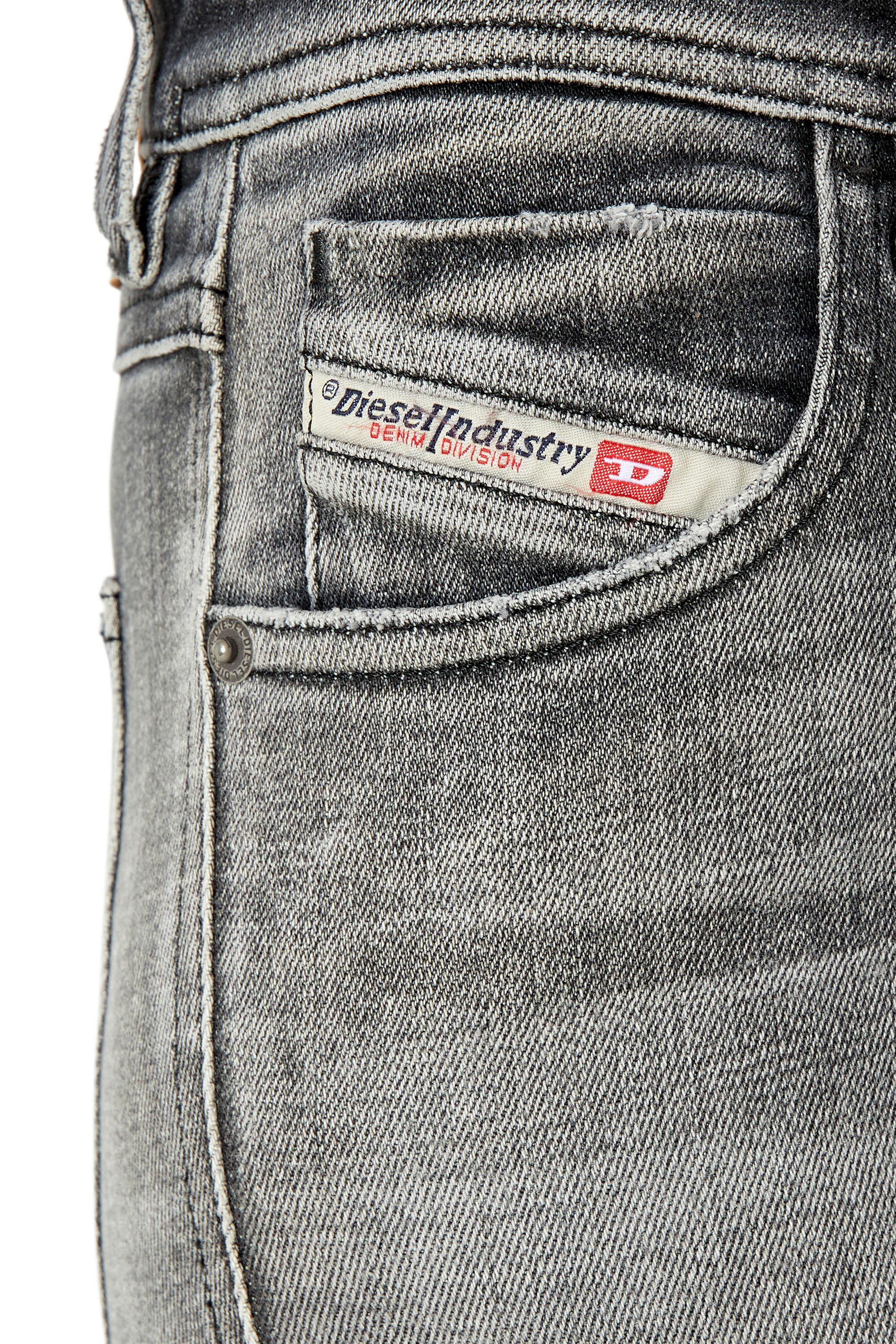 Diesel - 2015 Babhila 09E71 Skinny Jeans, Grau - Image 3