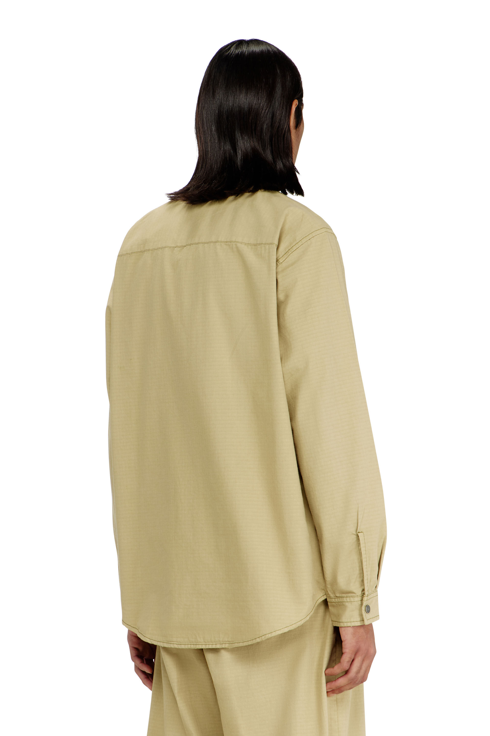 Diesel - S-ALIAS-ZIP, Herren Ripstop-Hemd mit Rei&szlig;verschluss in null - 4