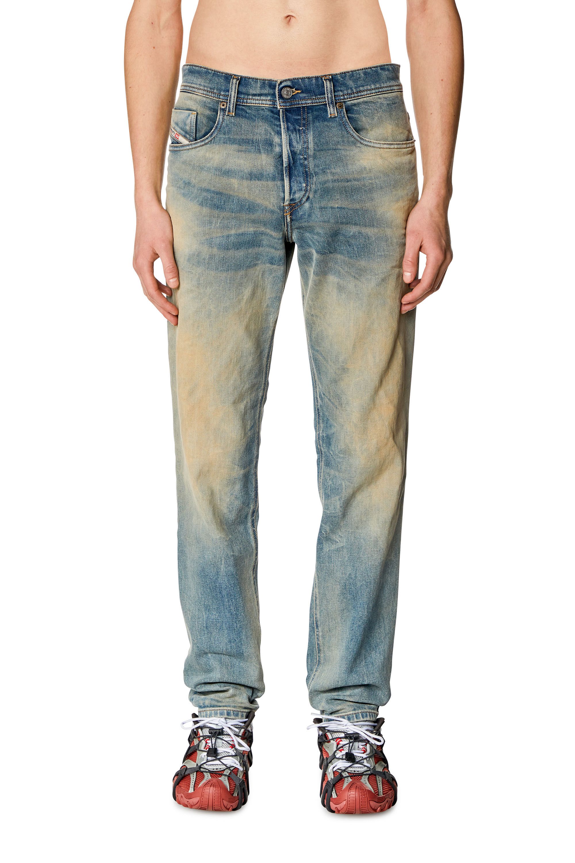Diesel - Tapered Jeans 2023 D-Finitive 09H78, Mittelblau - Image 3
