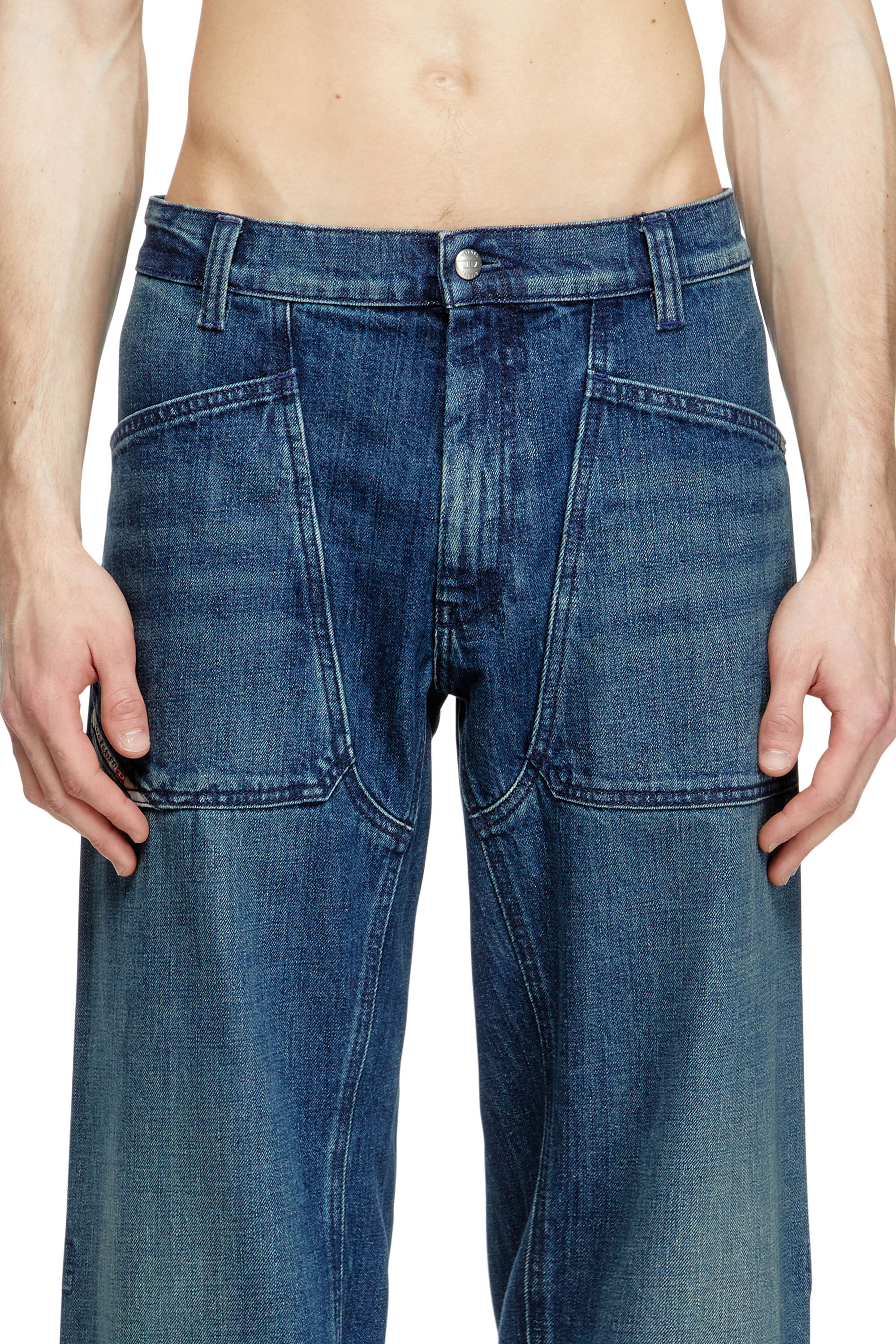 Diesel - Herren Relaxed Jeans D-Zeta 0DBDS, Dunkelblau - 5