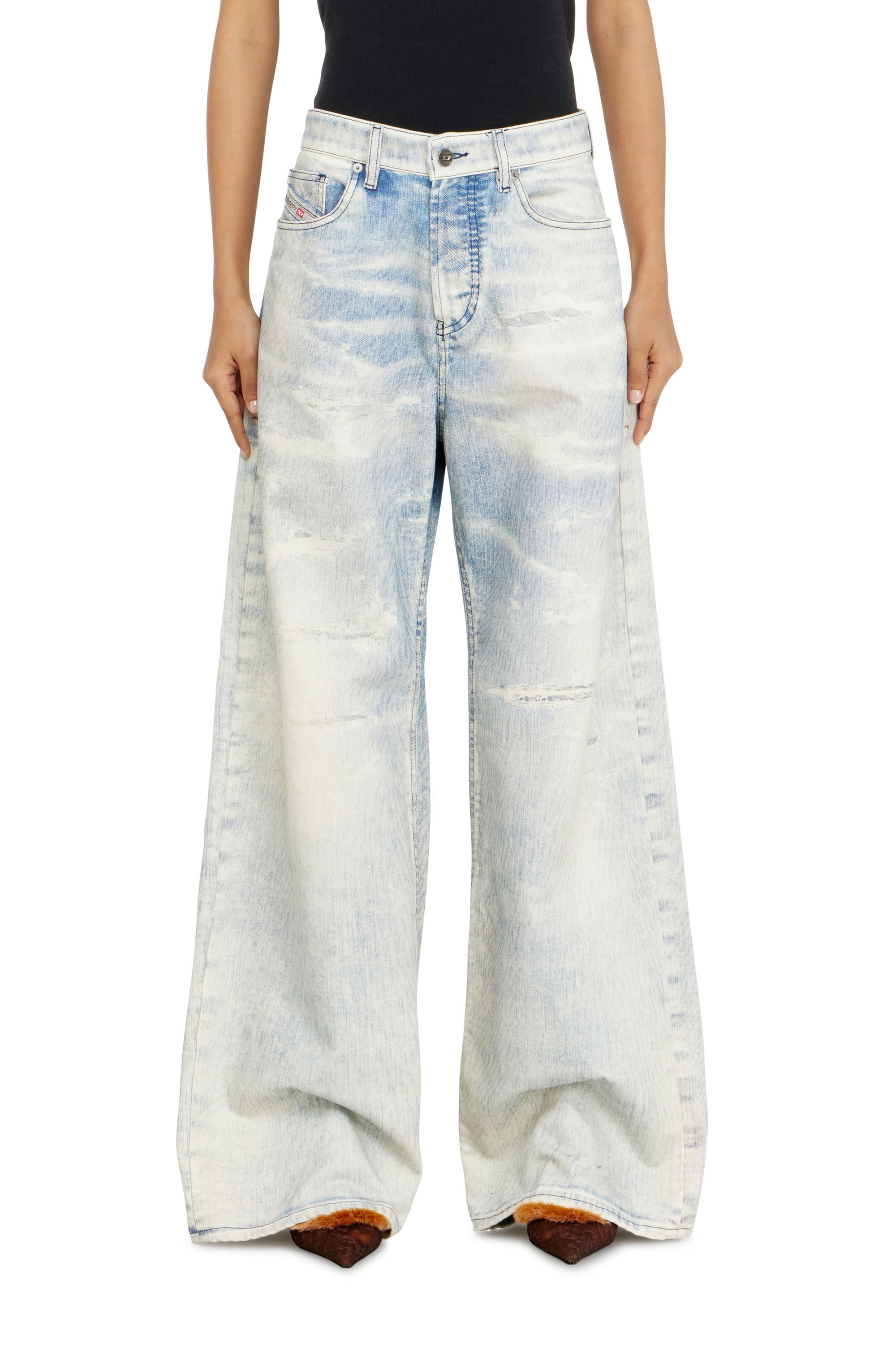 Diesel - Damen Relaxed Jeans 1996 D-Sire 09R69, Hellblau - 4
