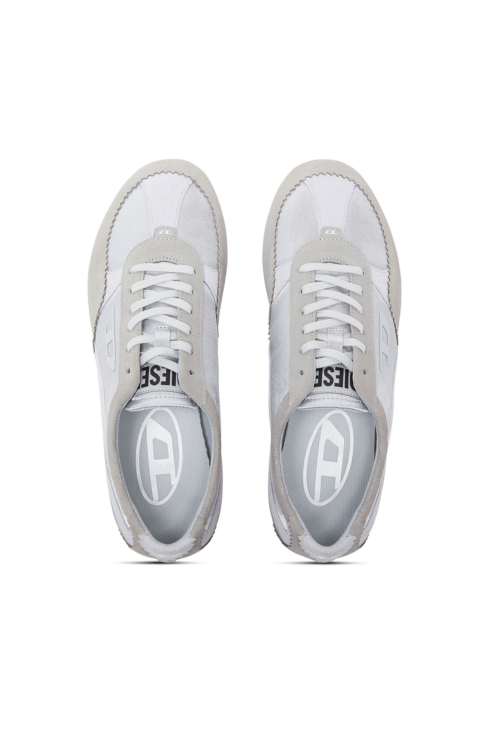 Diesel - D-MILE LOW II W, Damen D-Mile &ndash; Sneakers mit Wildleder-Overlays in Hellblau - 4