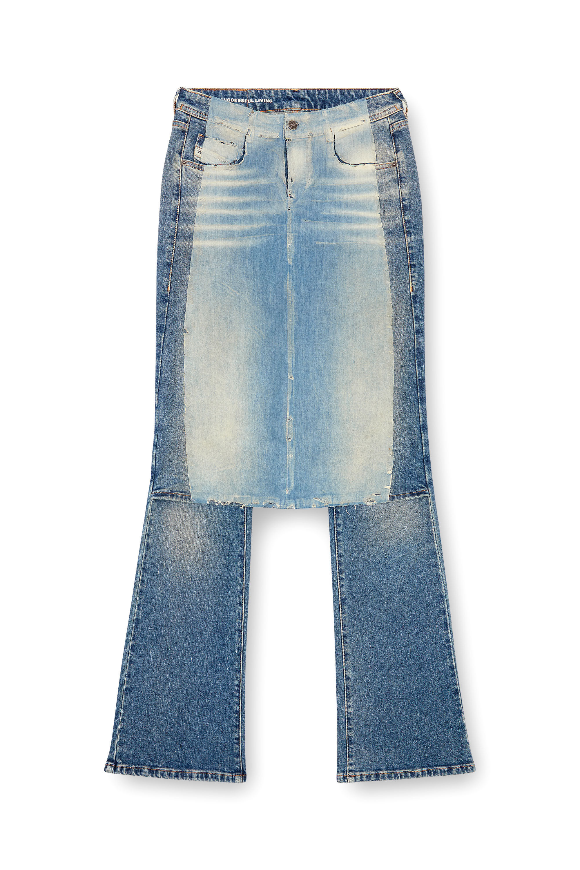 Diesel - Damen Bootcut Jeans D-Sel 007X8, Mittelblau - 2