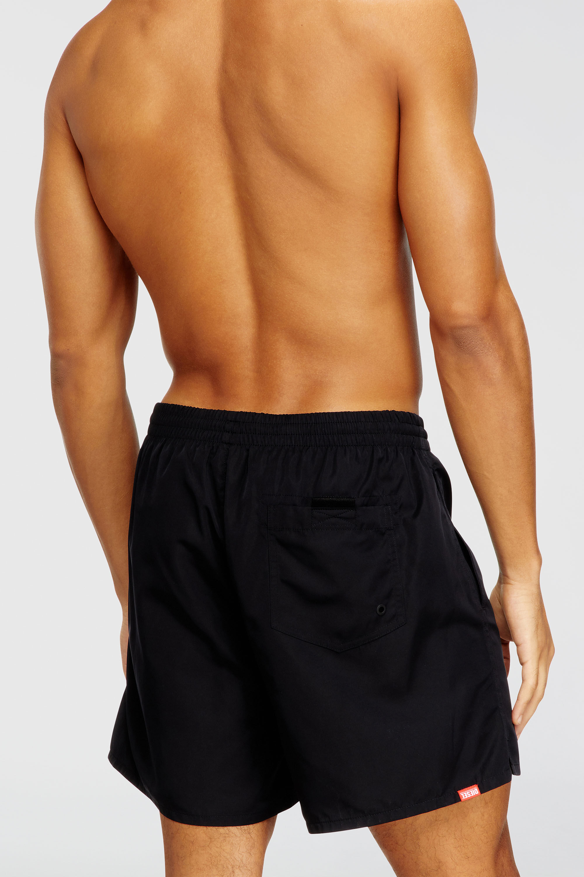 Diesel - SOCCER-41-D-CORE, Herren Badeshorts mit &uuml;bergro&szlig;em Logoprint in Schwarz - 3