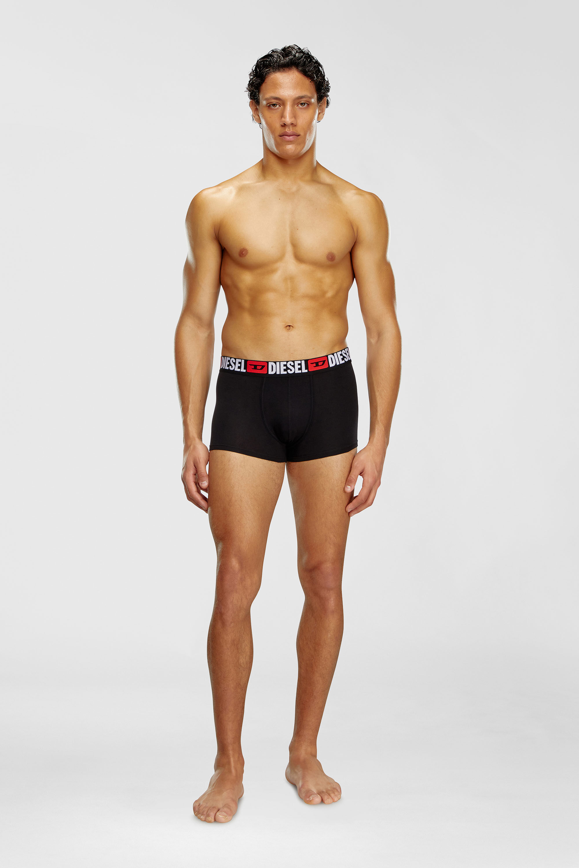 Diesel - UMBX-DAMIENTHREEPACK, Herren Retropants im Dreierpack mit umlaufendem Logo am Bund in Schwarz - 1